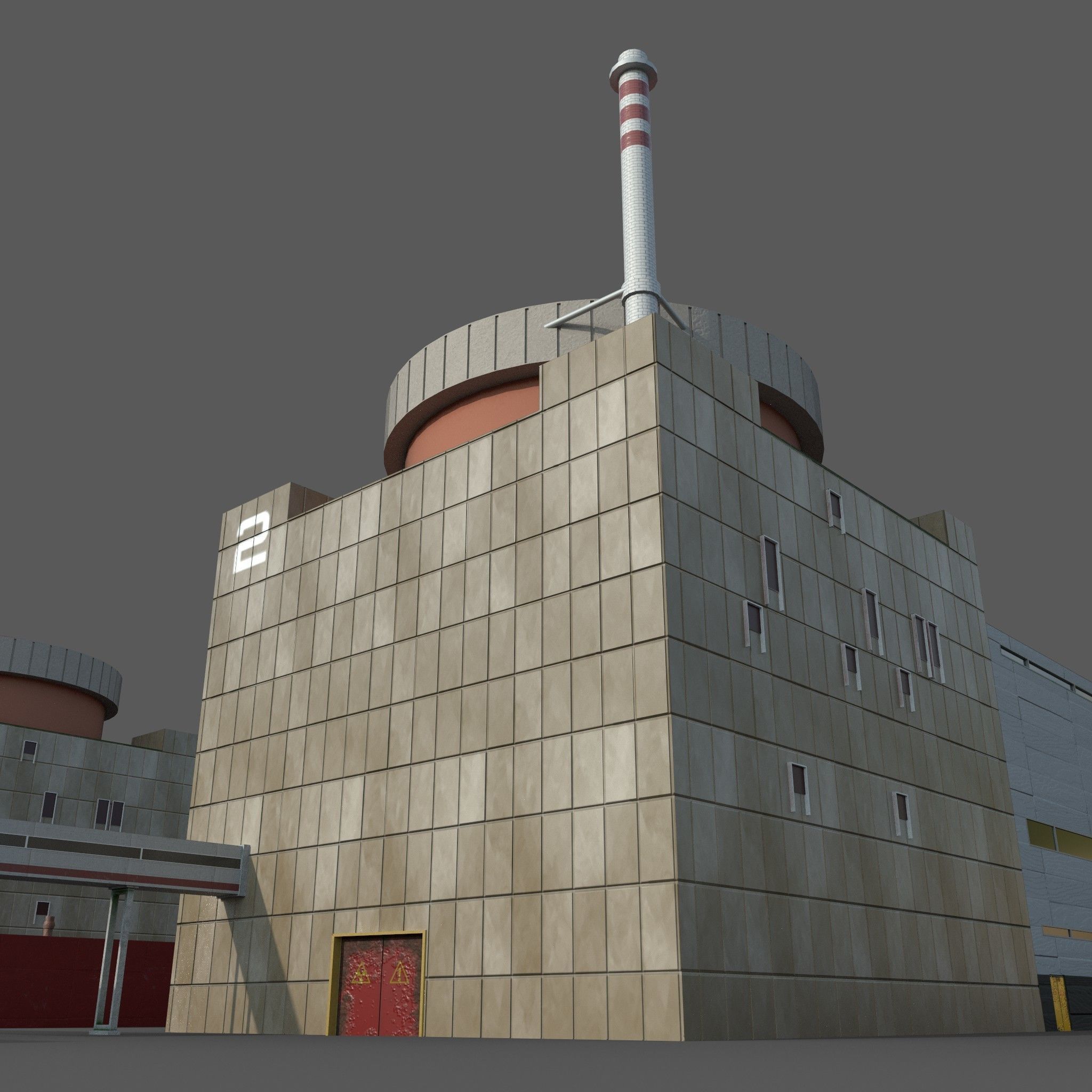 Nuclear power plant 3D model_8
