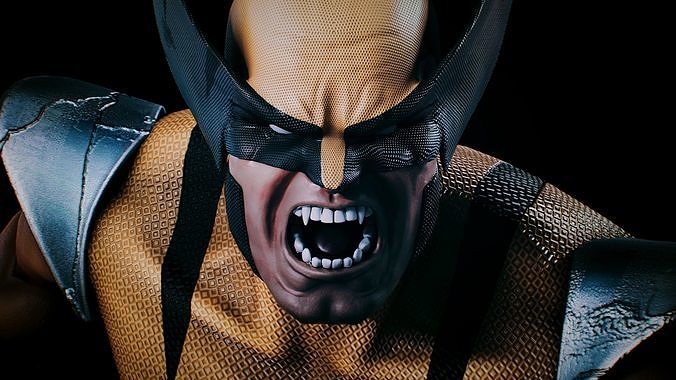 Wolverine  Low-poly 3D model