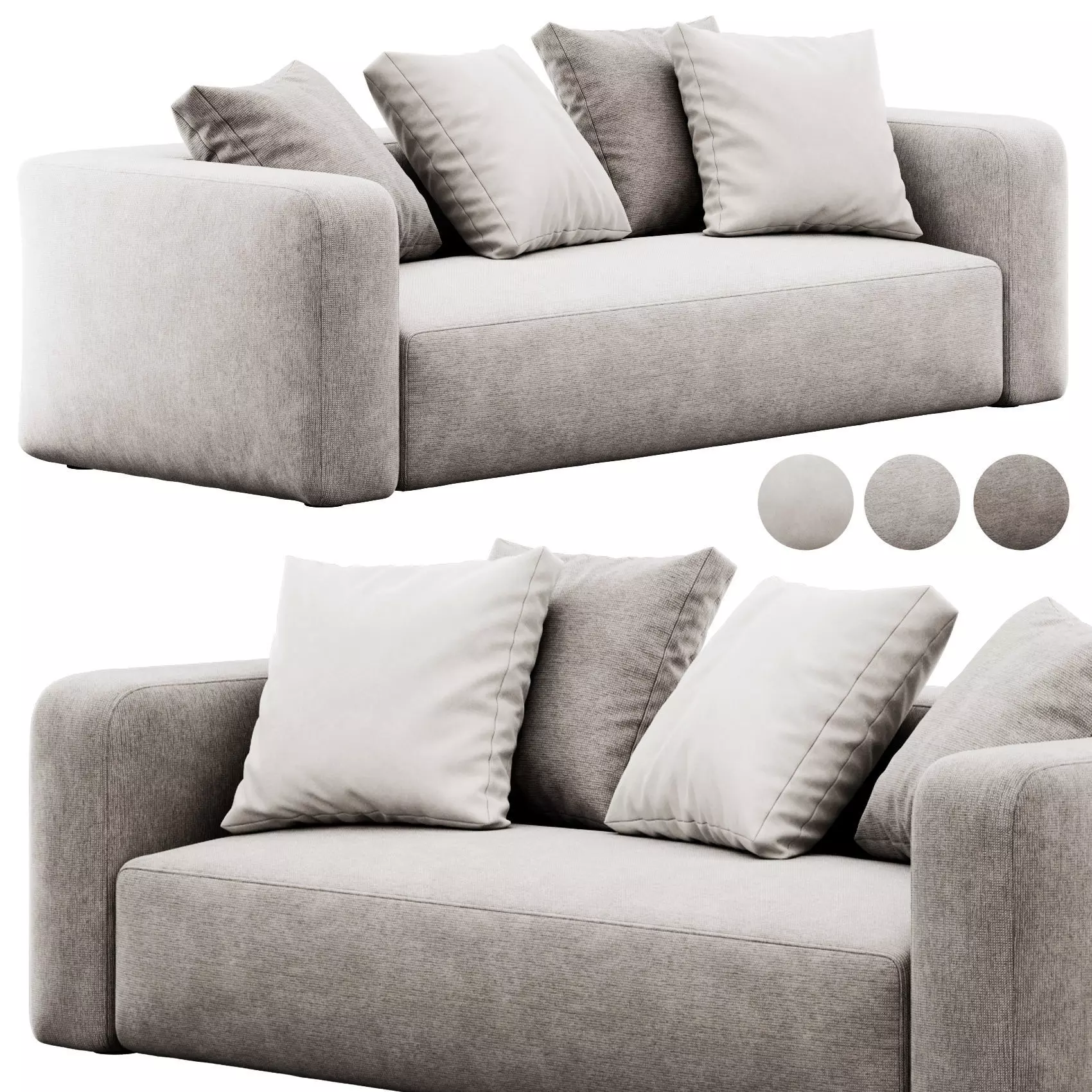 Cigar Ankara Sofa by article 3D model