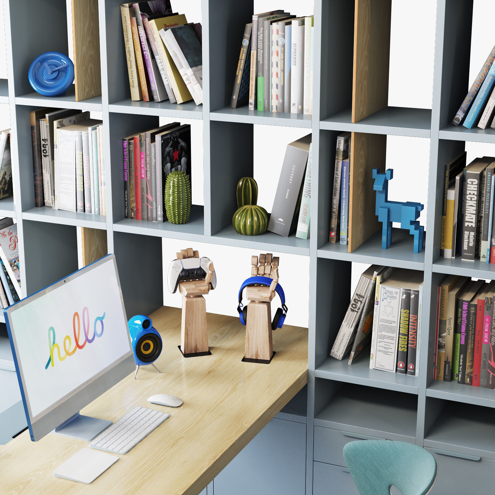 Workplace set 002 3D model_3