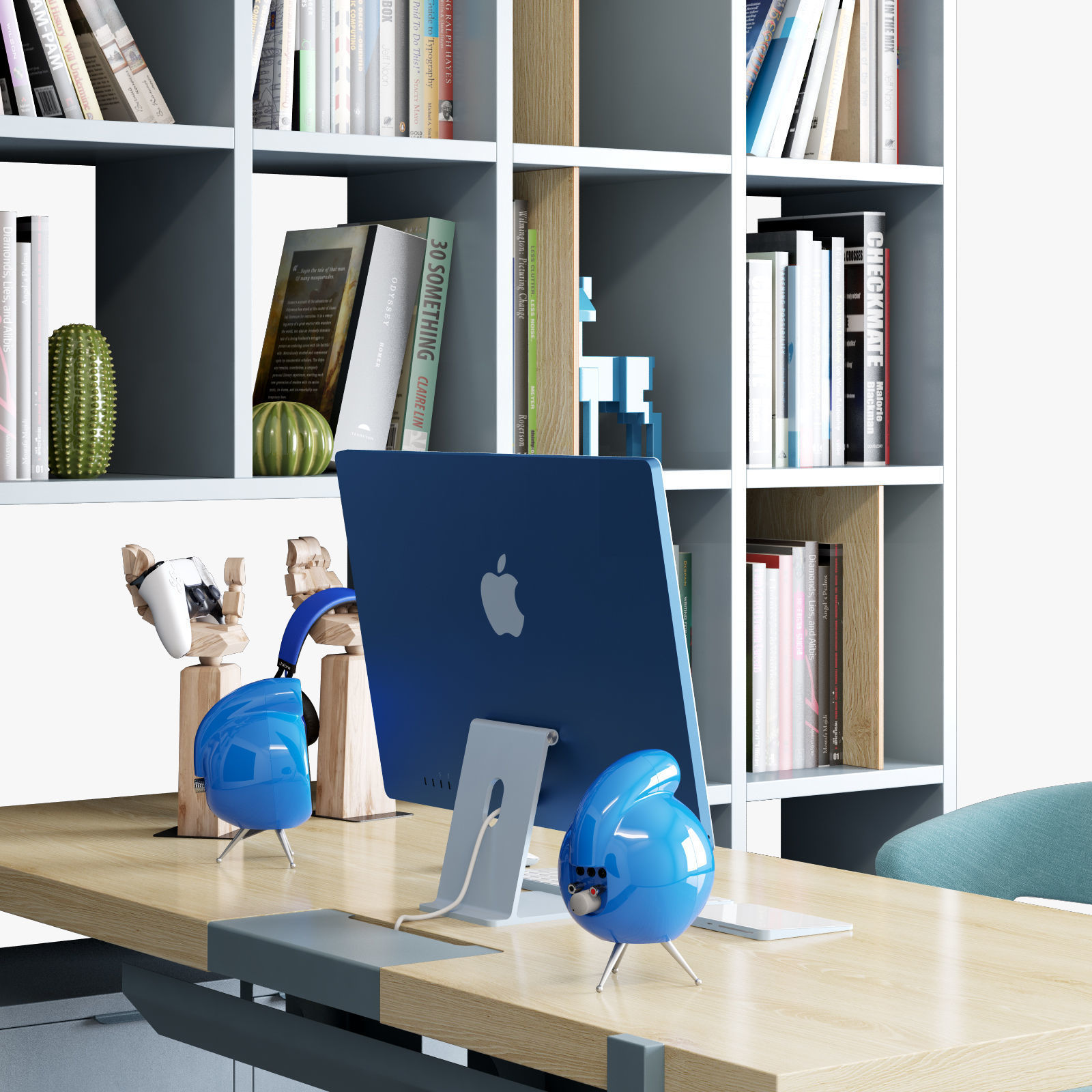 Workplace set 002 3D model_4