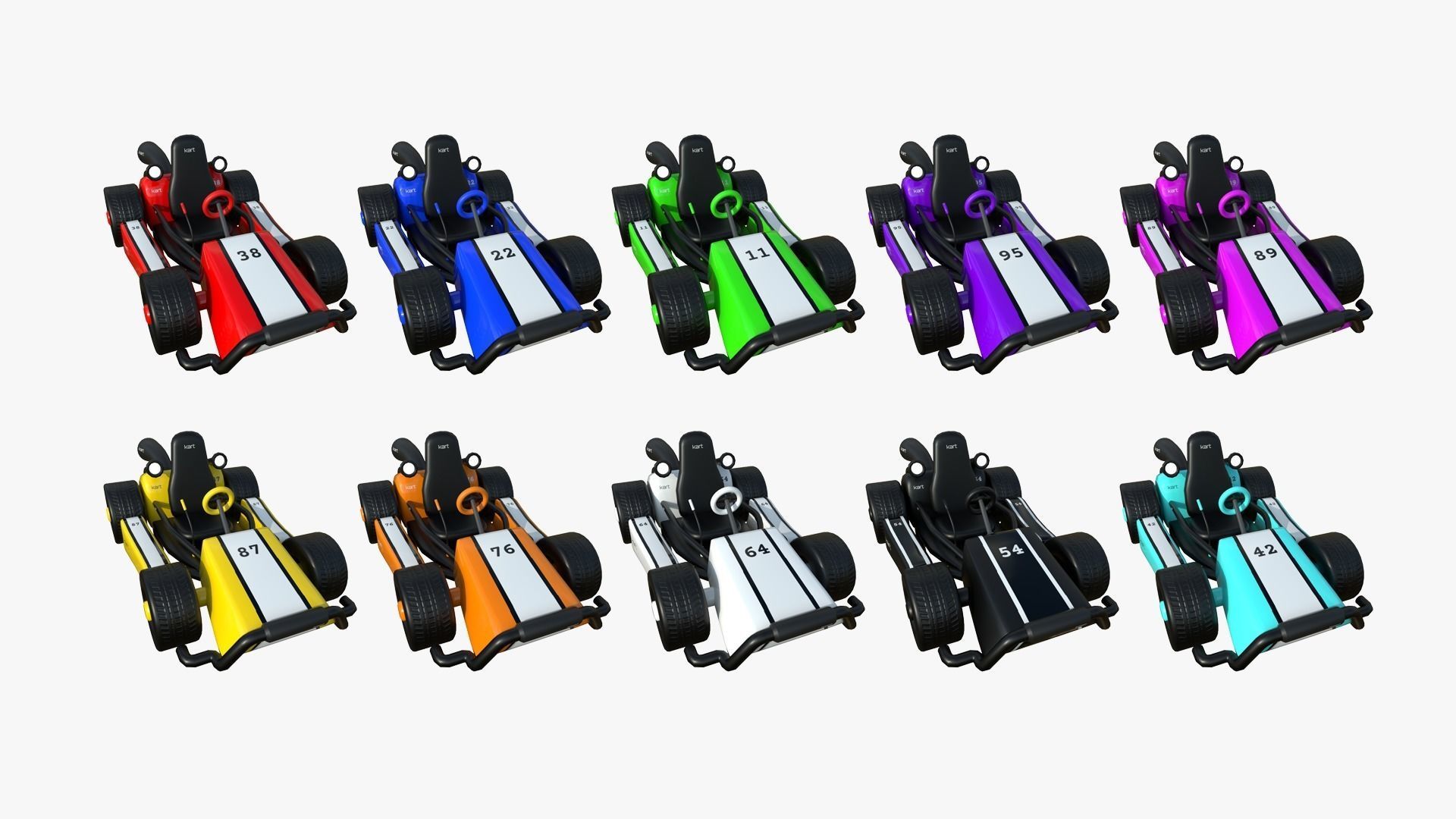 100 Cartoon Karts Super Collection - Vehicle Racing Design _10