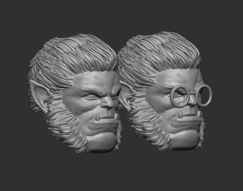 Henry Mccoy Beast  - Headsculpt for Action Figures 3D print model_1