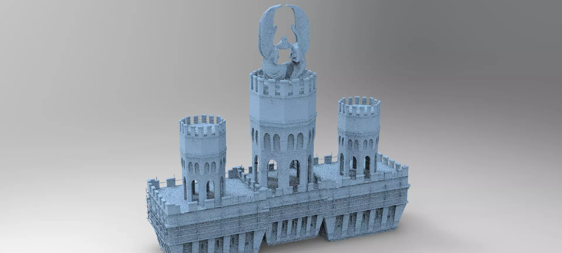 Fantasy English Norfolk Fort Fort 1 3D model_0