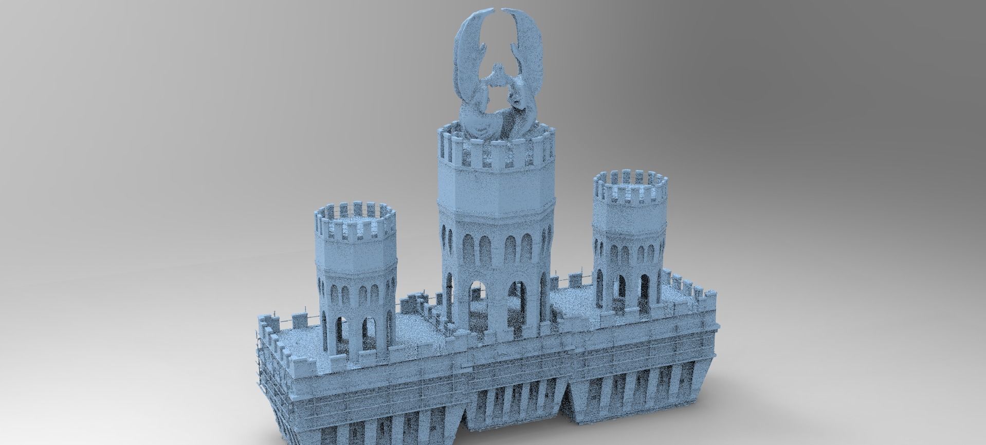 Fantasy English Norfolk Fort Fort 1 3D model_1