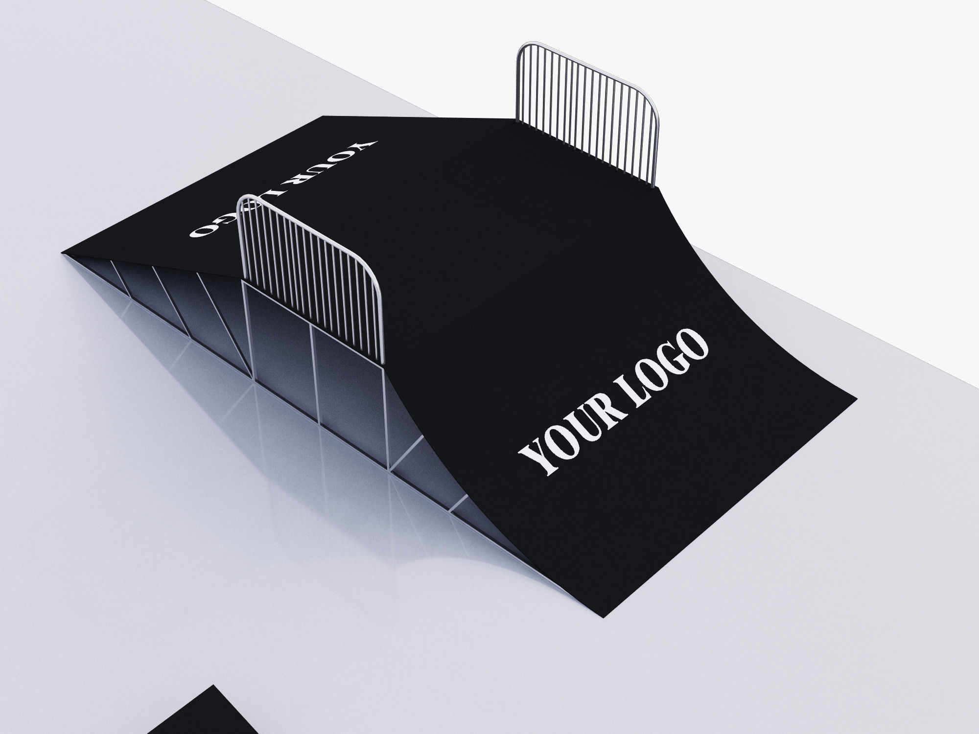 skateboarding park 3D model_6