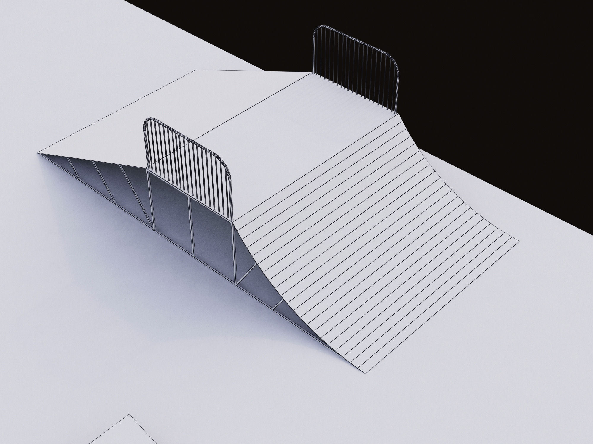 skateboarding park 3D model_15