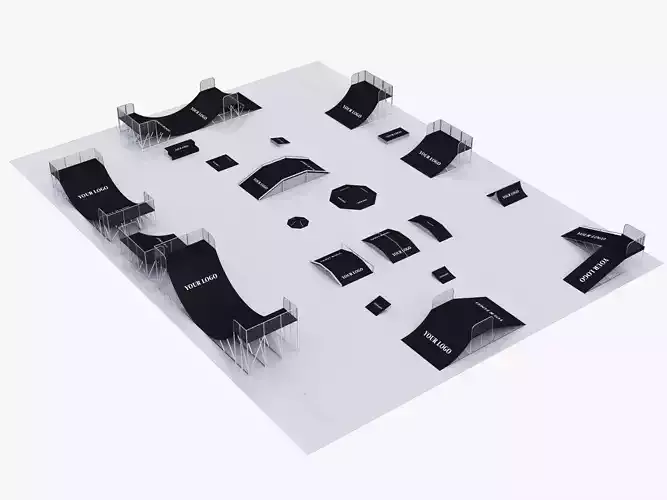 skateboarding park 3D model