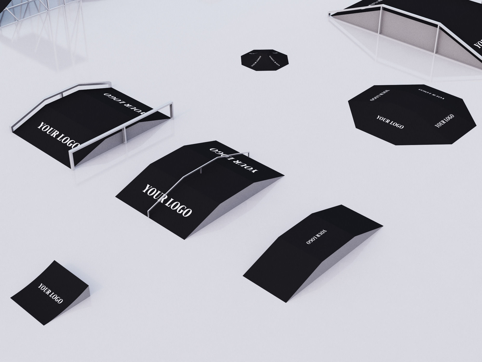 skateboarding park 3D model_17