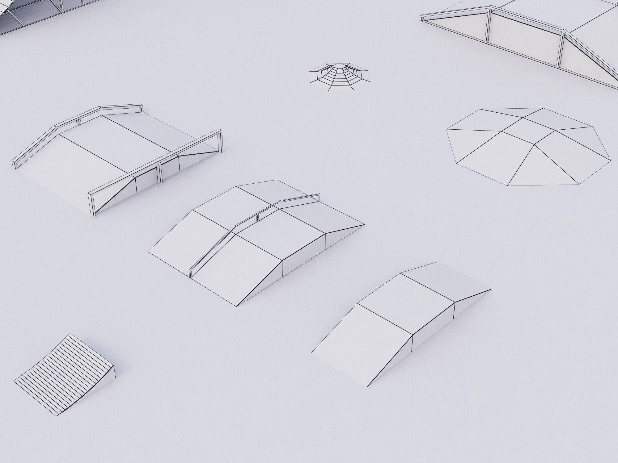 skateboarding park 3D model_18