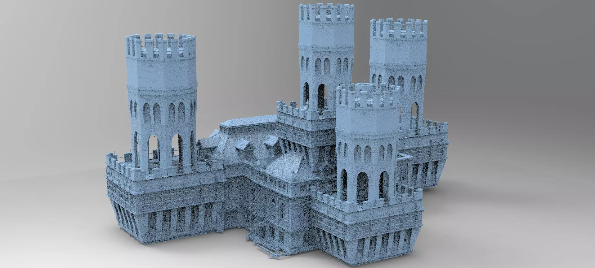 English Norfolk Fort 2 3D model