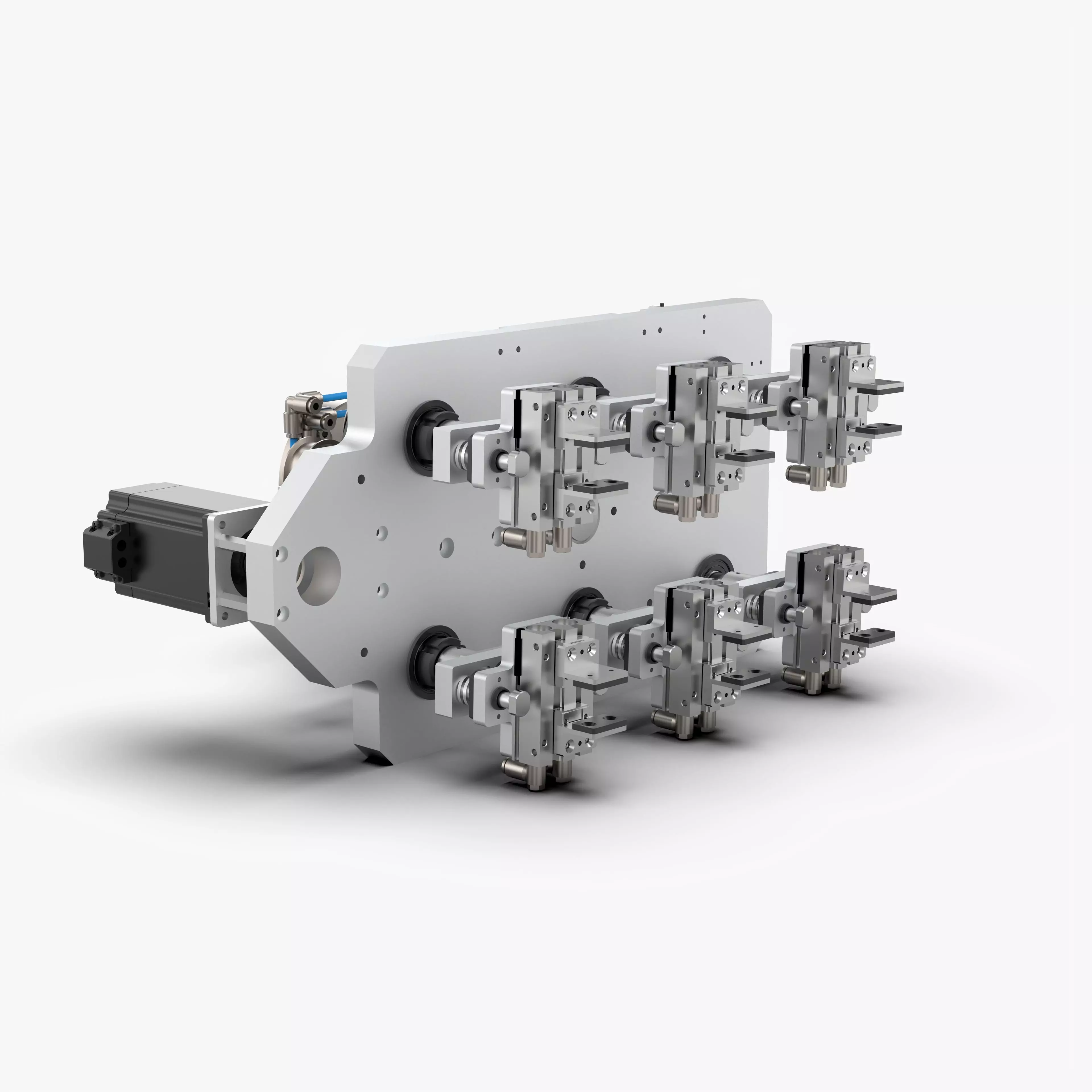 Robot End Axis Pneumatic Gripper 3D model