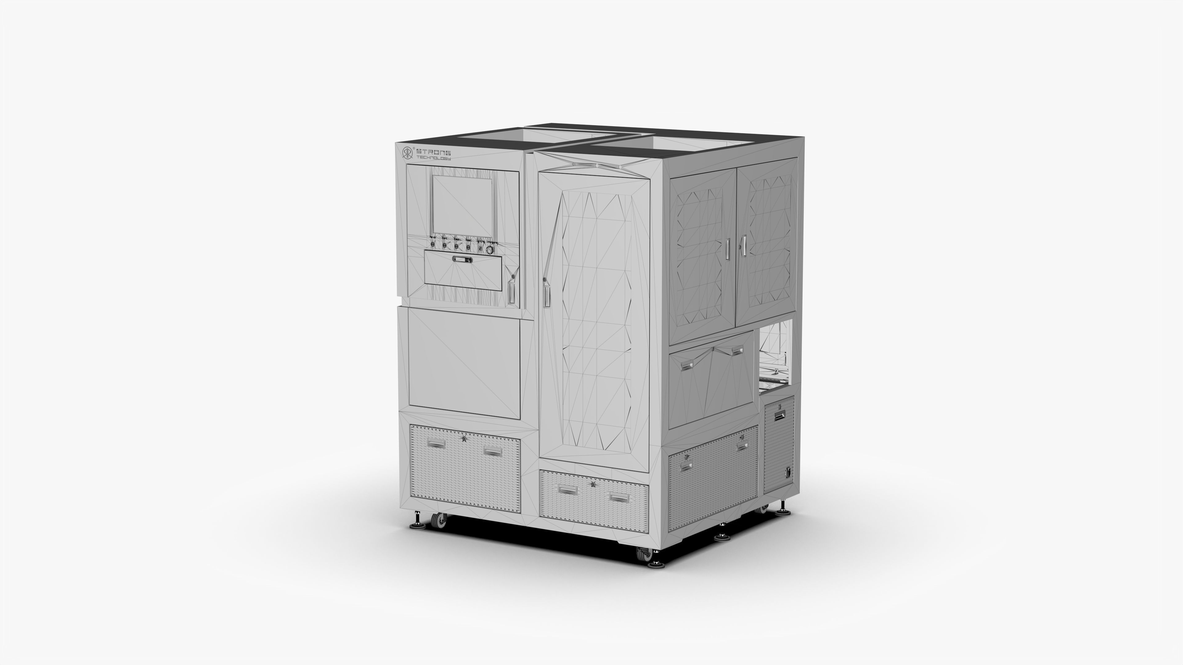 Automatic Labeling Machine 3D model_15