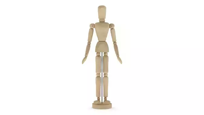 Dummy Wooden Mannequin 3D model