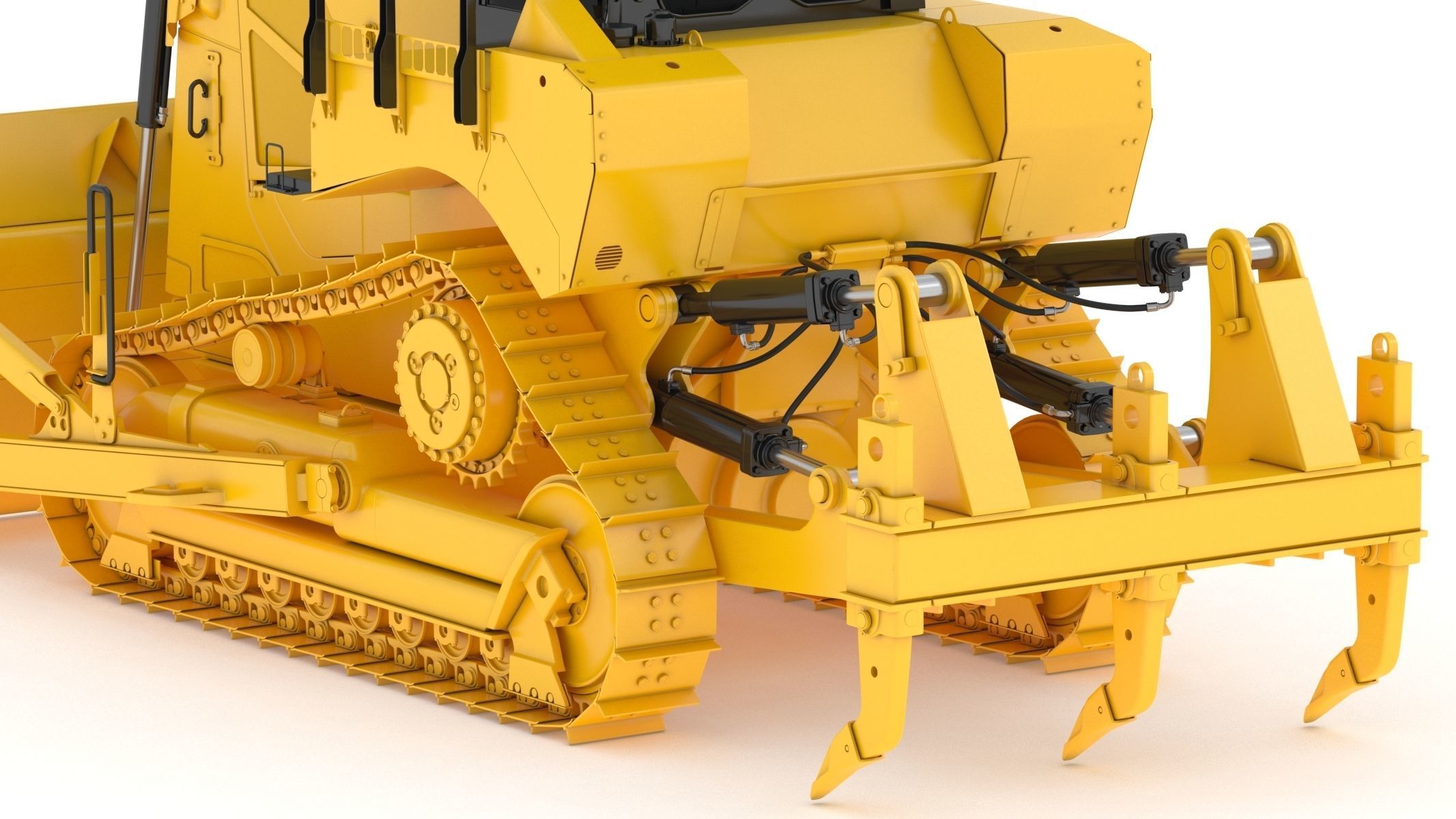 Bulldozer Generic 3D model_14