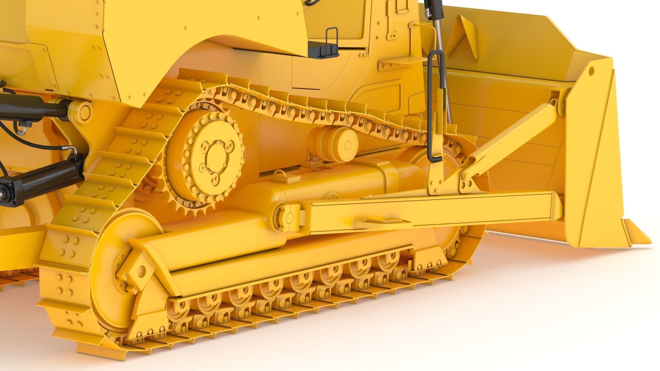 Bulldozer Generic 3D model_12
