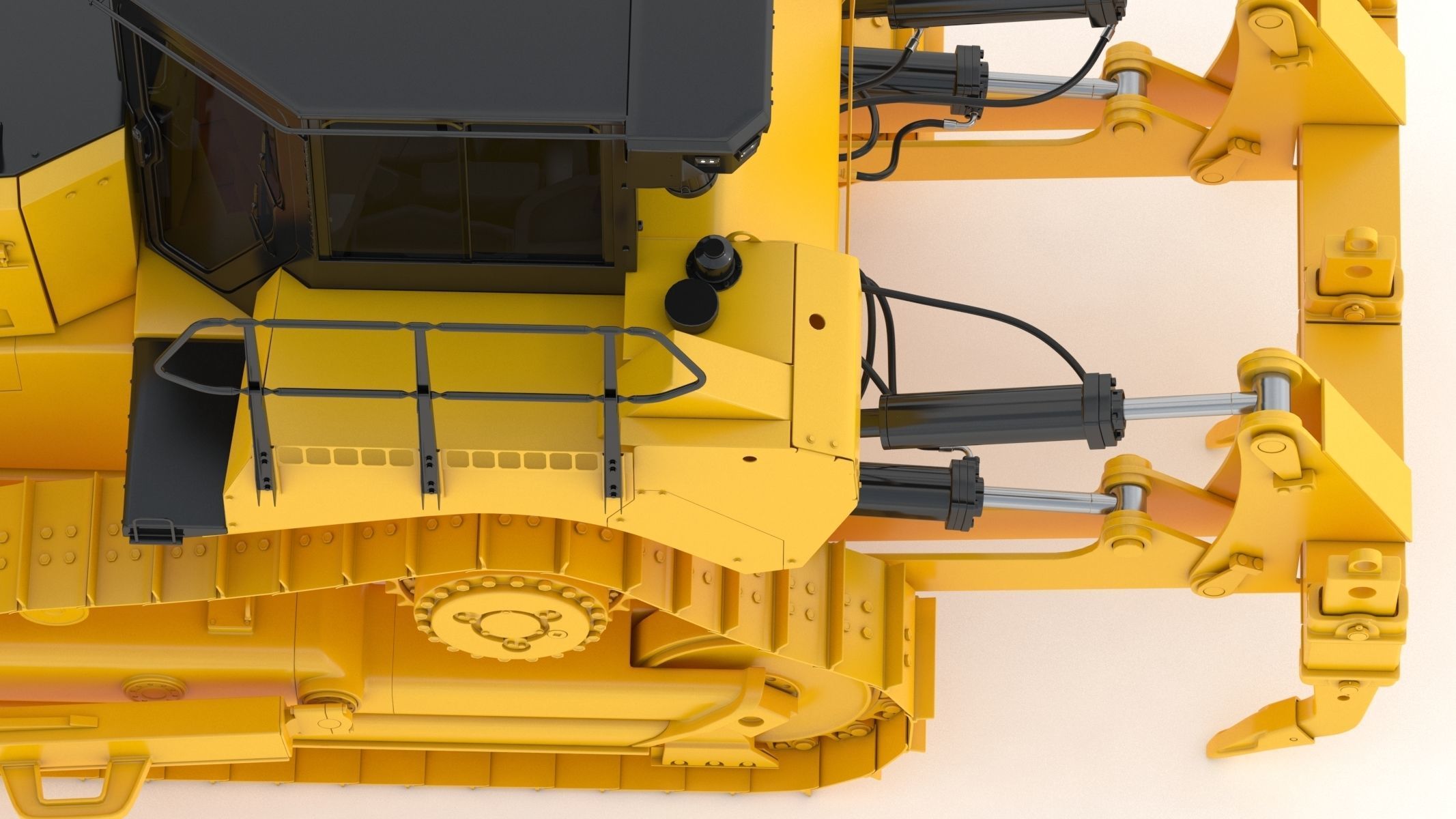 Bulldozer Generic 3D model_19