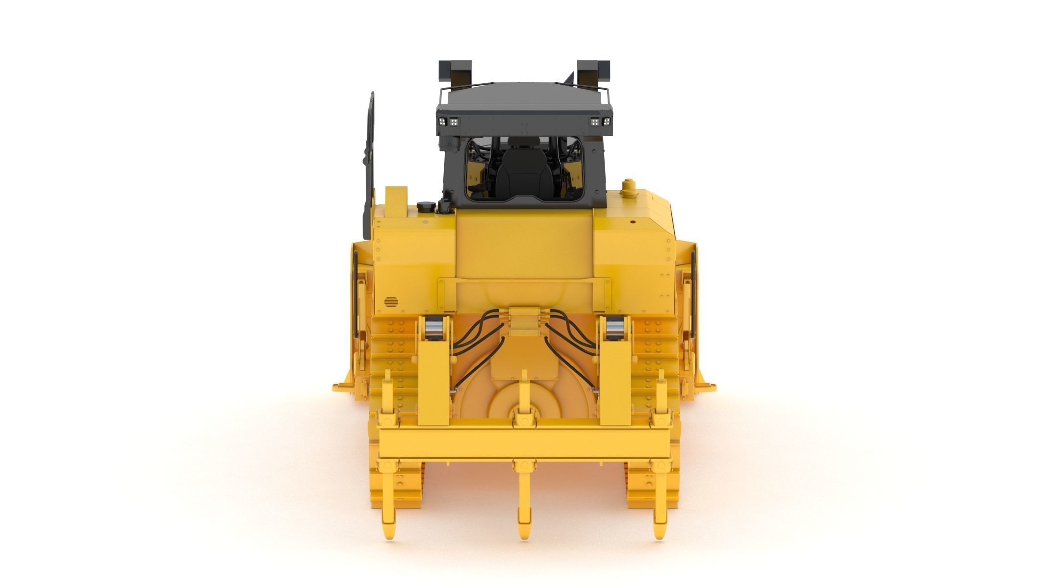 Bulldozer Generic 3D model_3