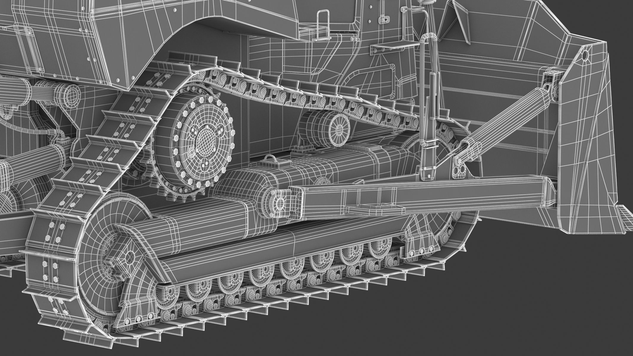 Bulldozer Generic 3D model_34