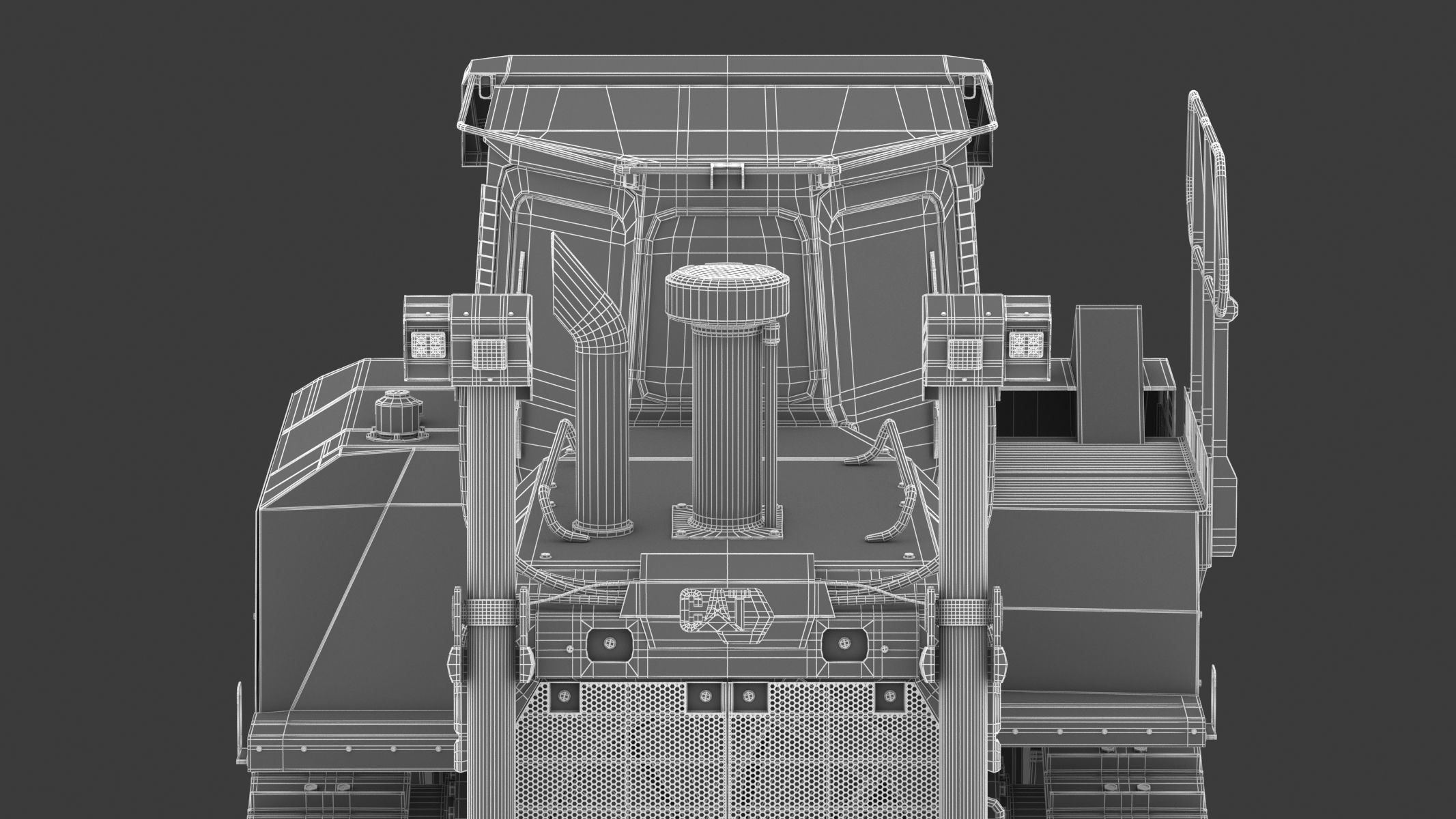 Bulldozer Generic 3D model_39