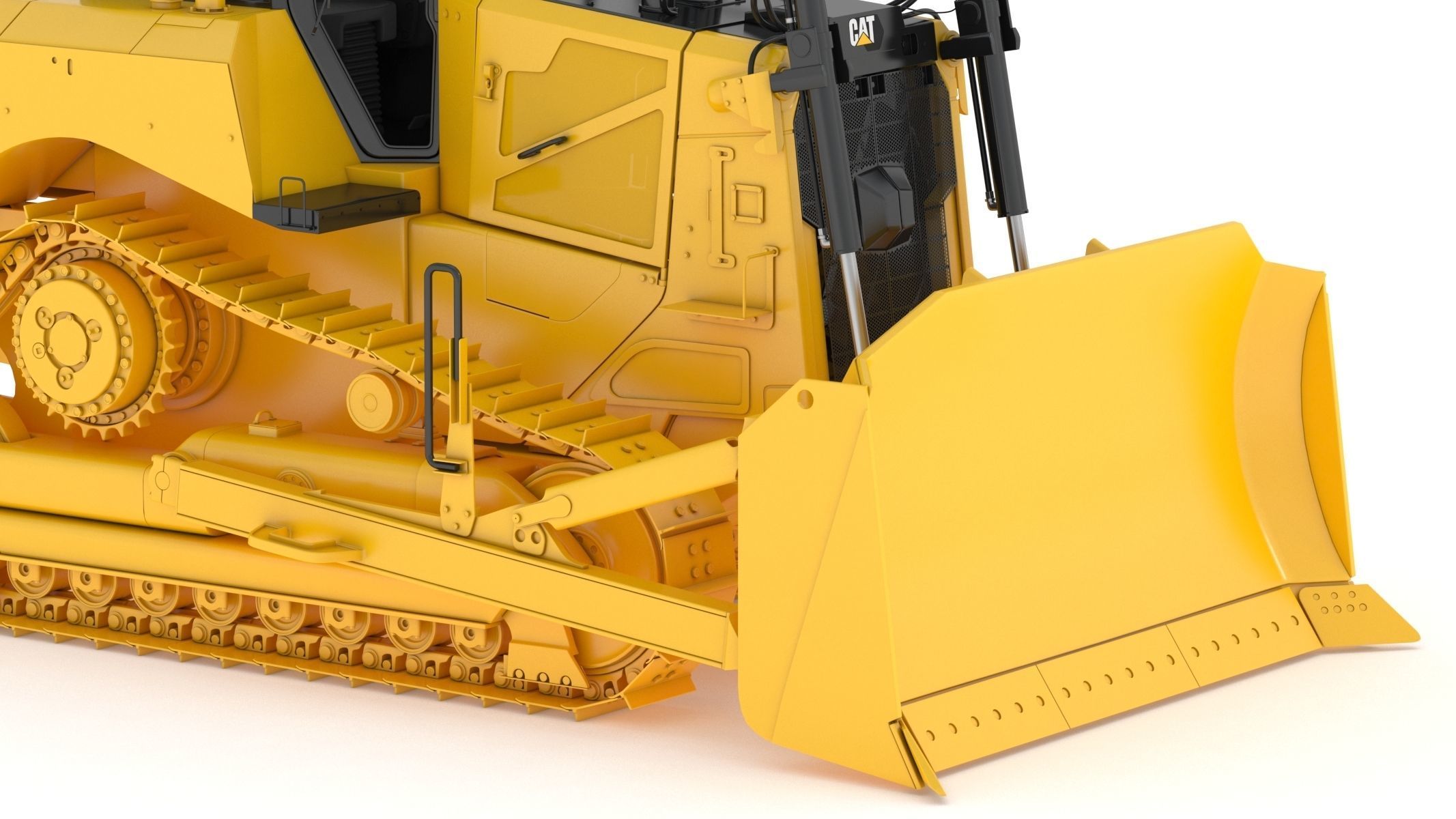 Bulldozer Generic 3D model_10