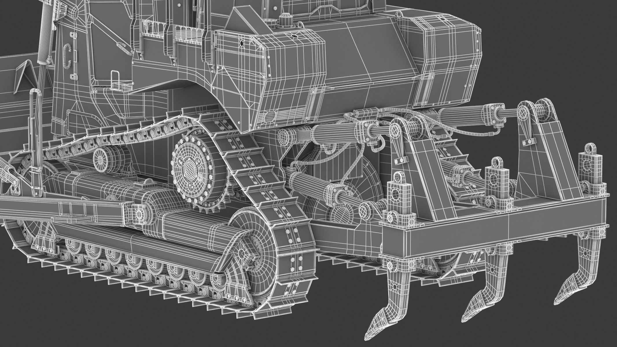 Bulldozer Generic 3D model_36