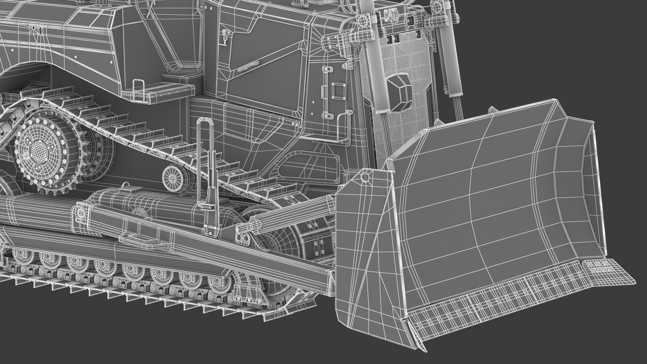 Bulldozer Generic 3D model_32