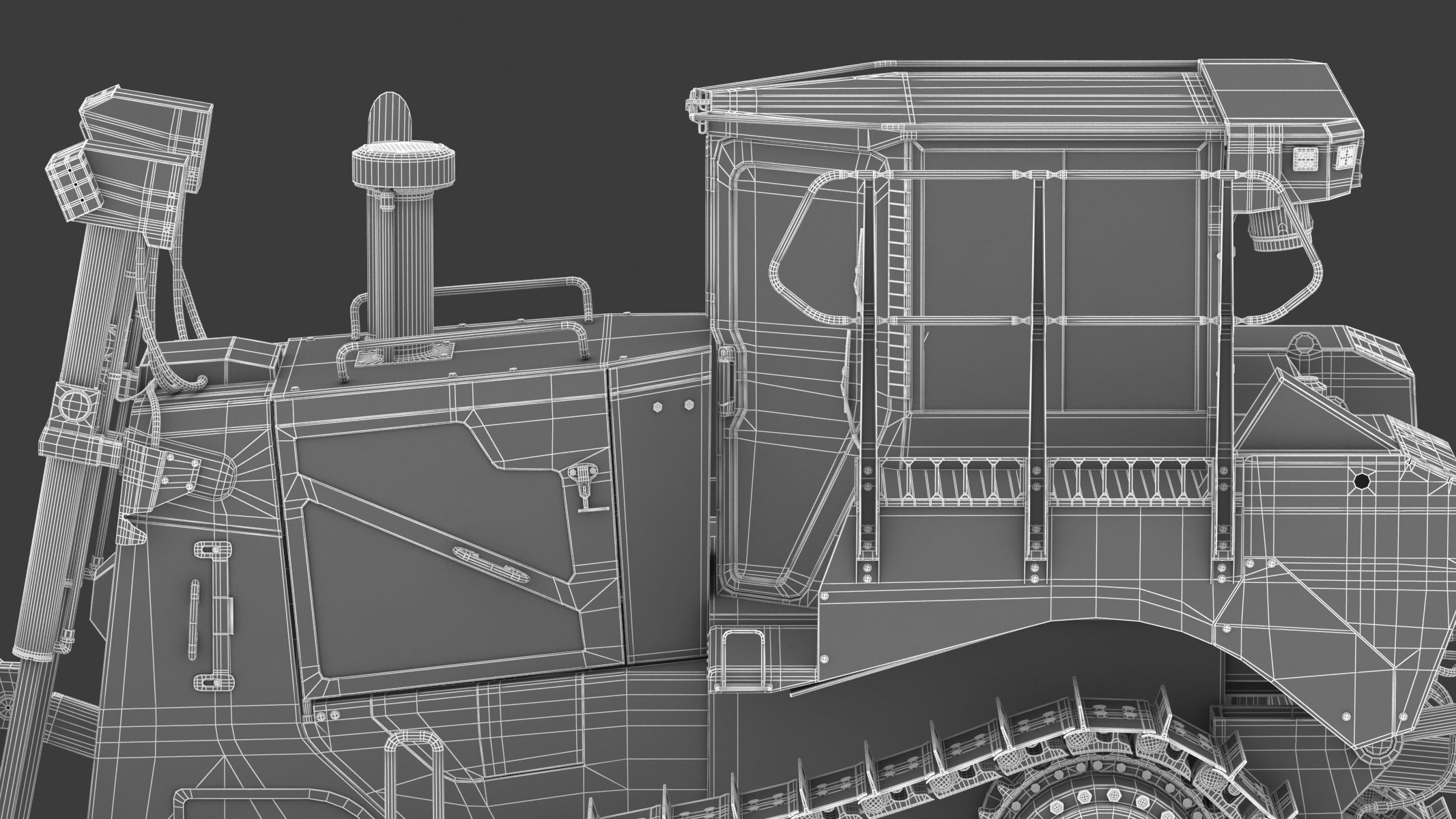 Bulldozer Generic 3D model_37