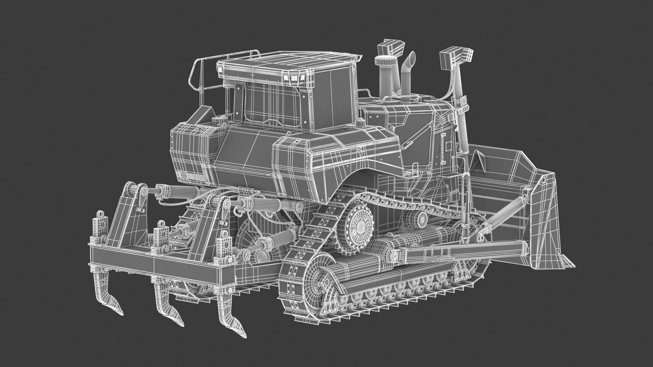 Bulldozer Generic 3D model_24