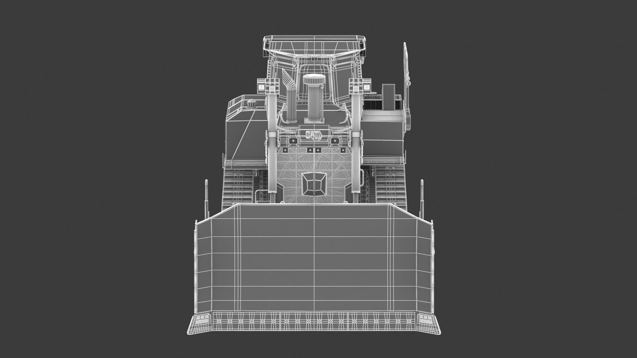 Bulldozer Generic 3D model_29