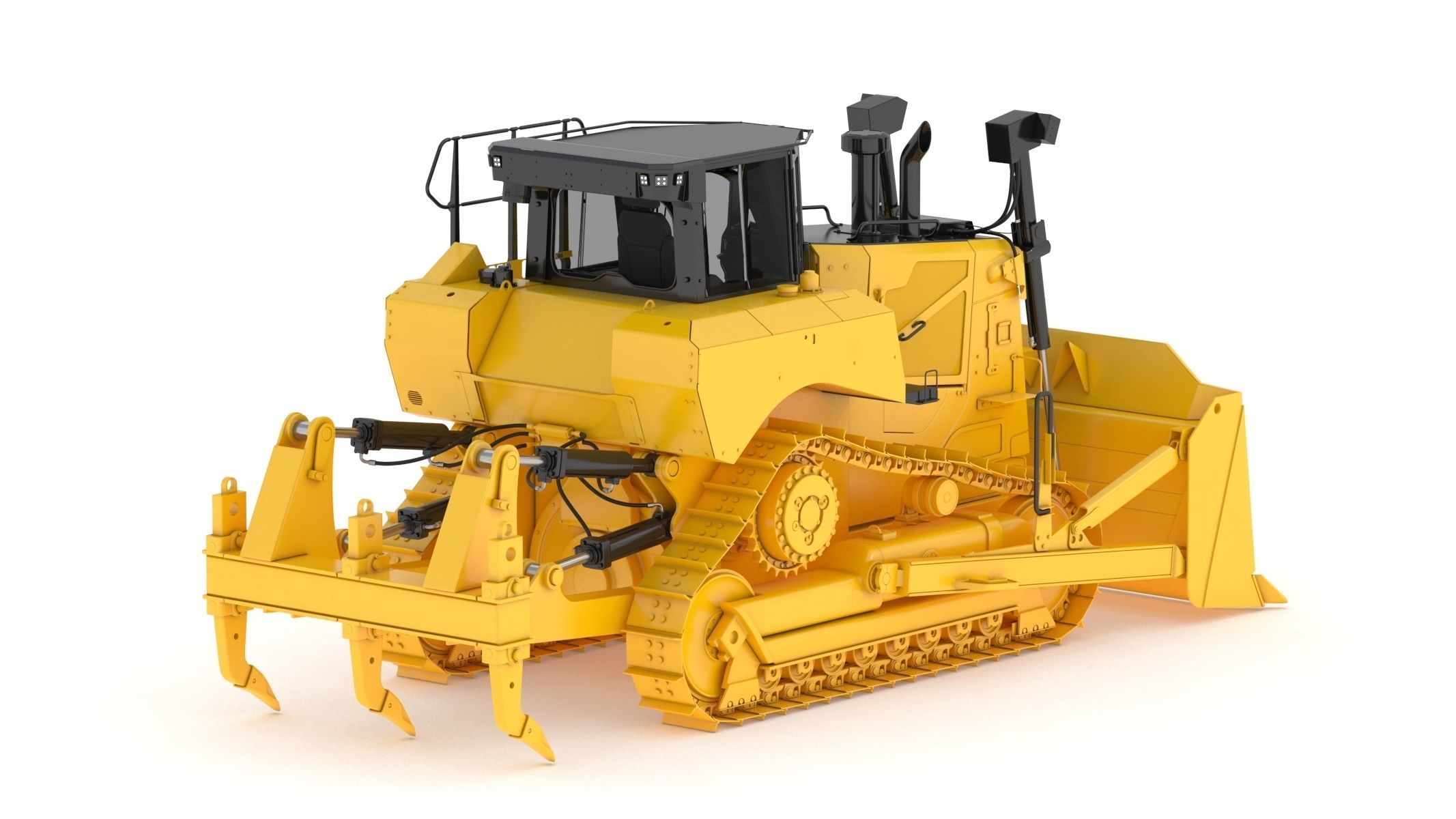 Bulldozer Generic 3D model_2