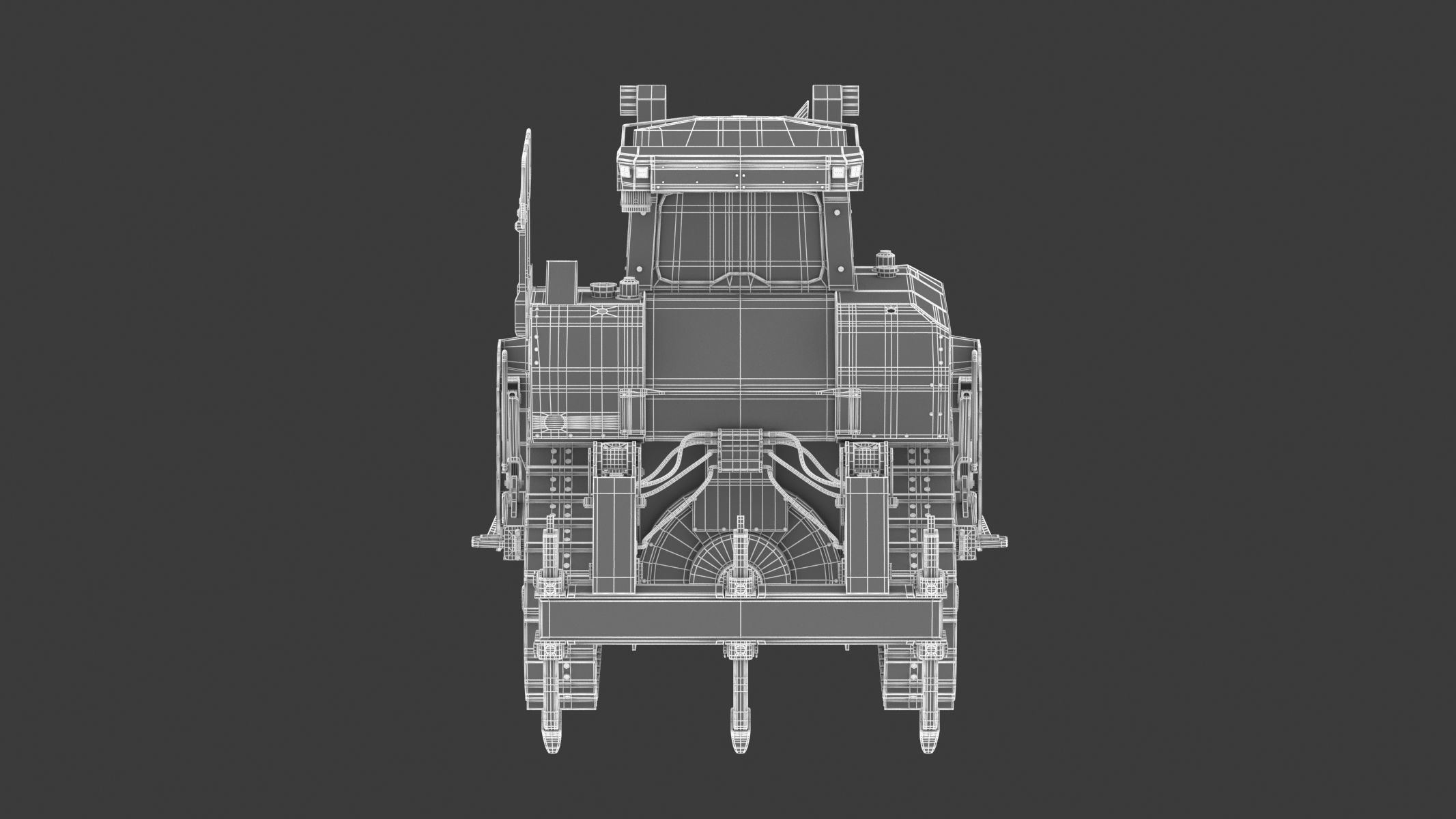 Bulldozer Generic 3D model_25