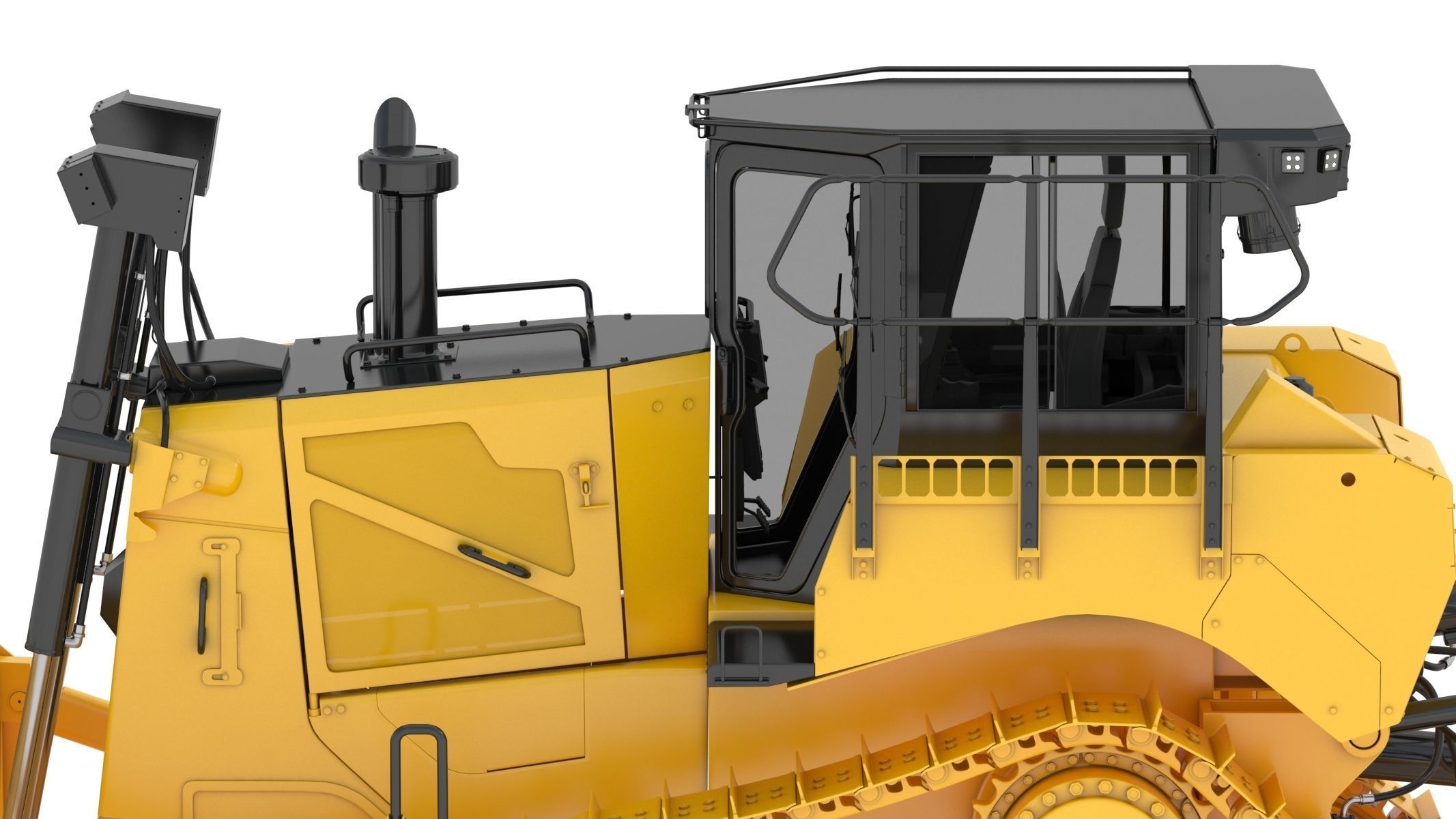 Bulldozer Generic 3D model_15