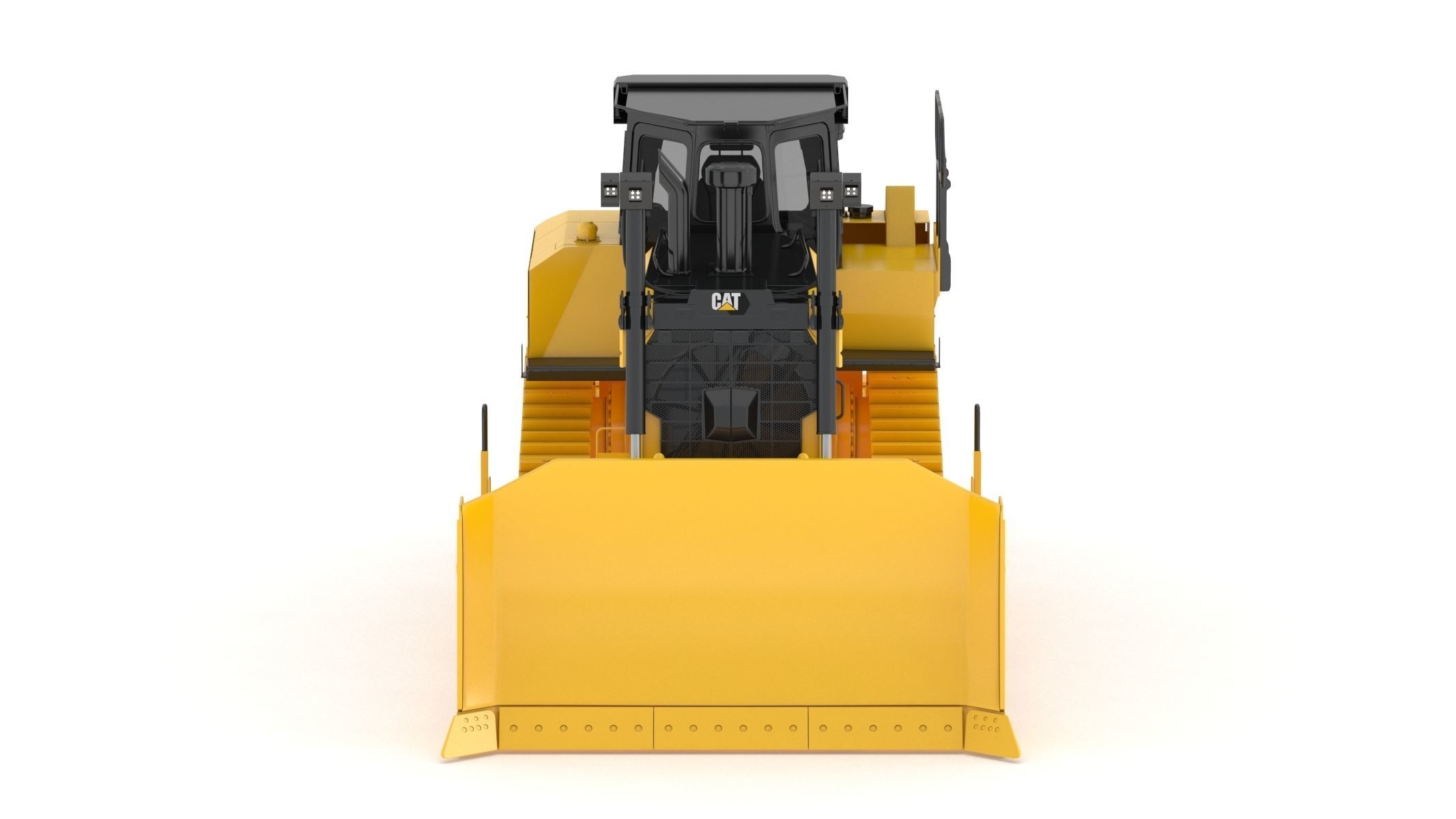 Bulldozer Generic 3D model_7