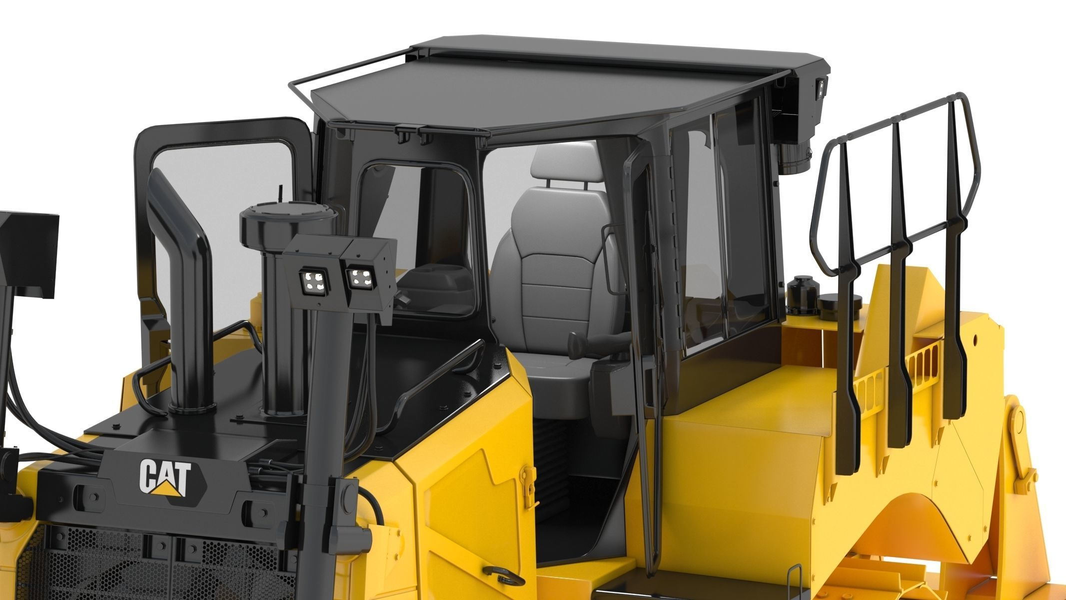 Bulldozer Generic 3D model_21