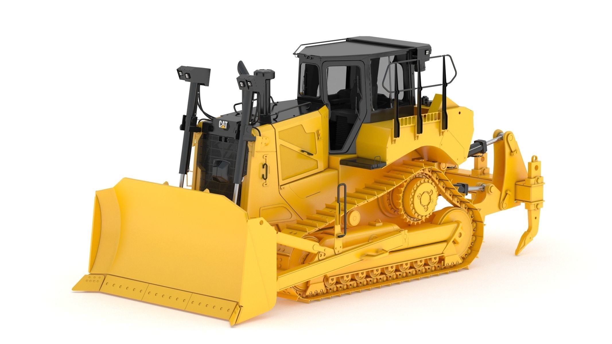 Bulldozer Generic 3D model_6