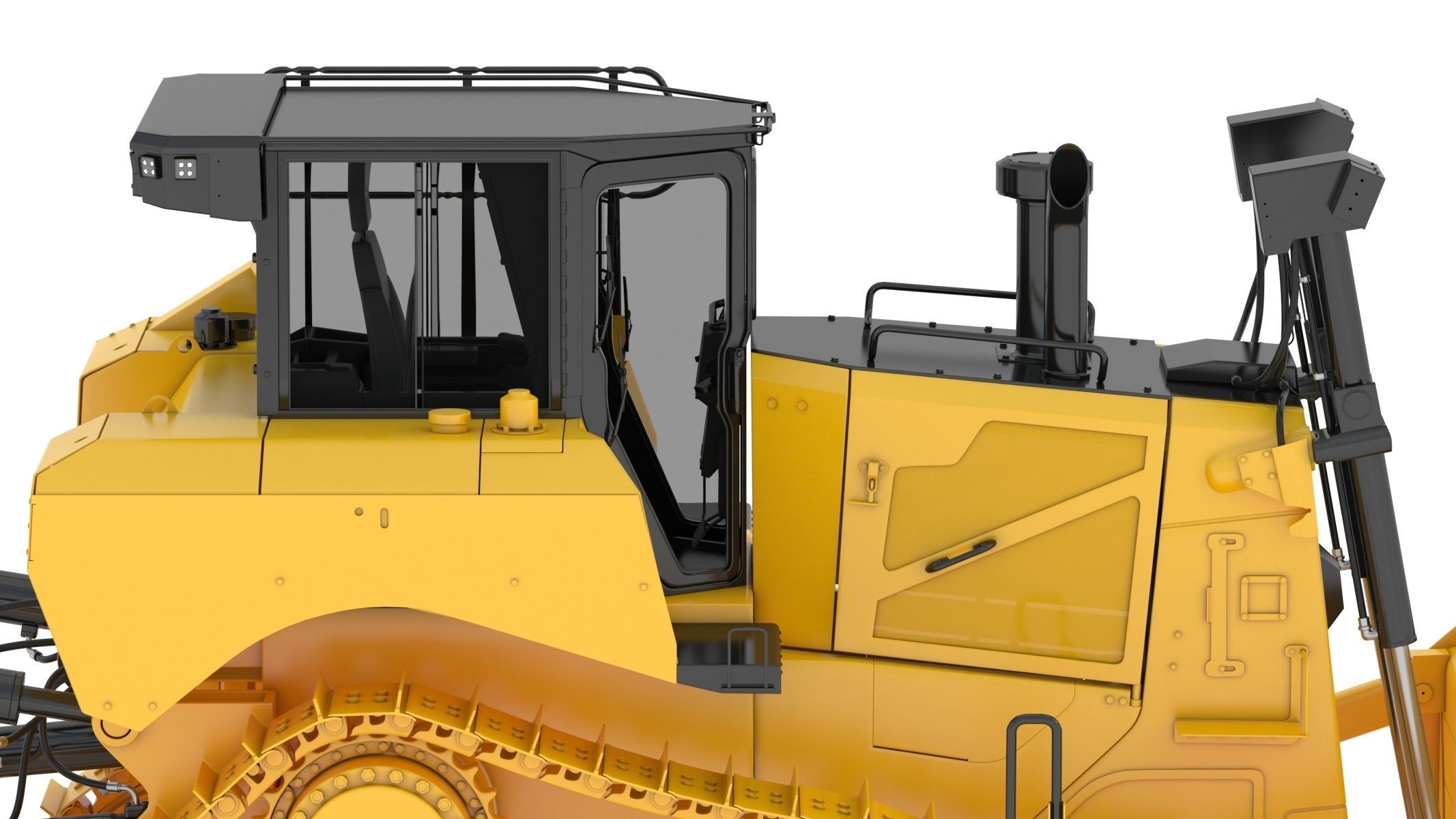Bulldozer Generic 3D model_11