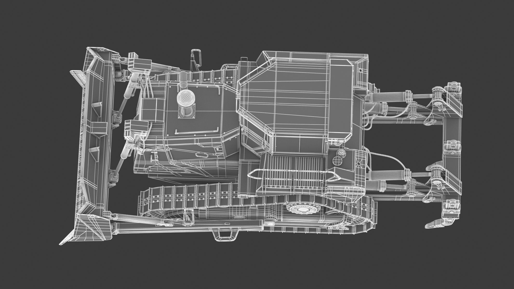 Bulldozer Generic 3D model_31