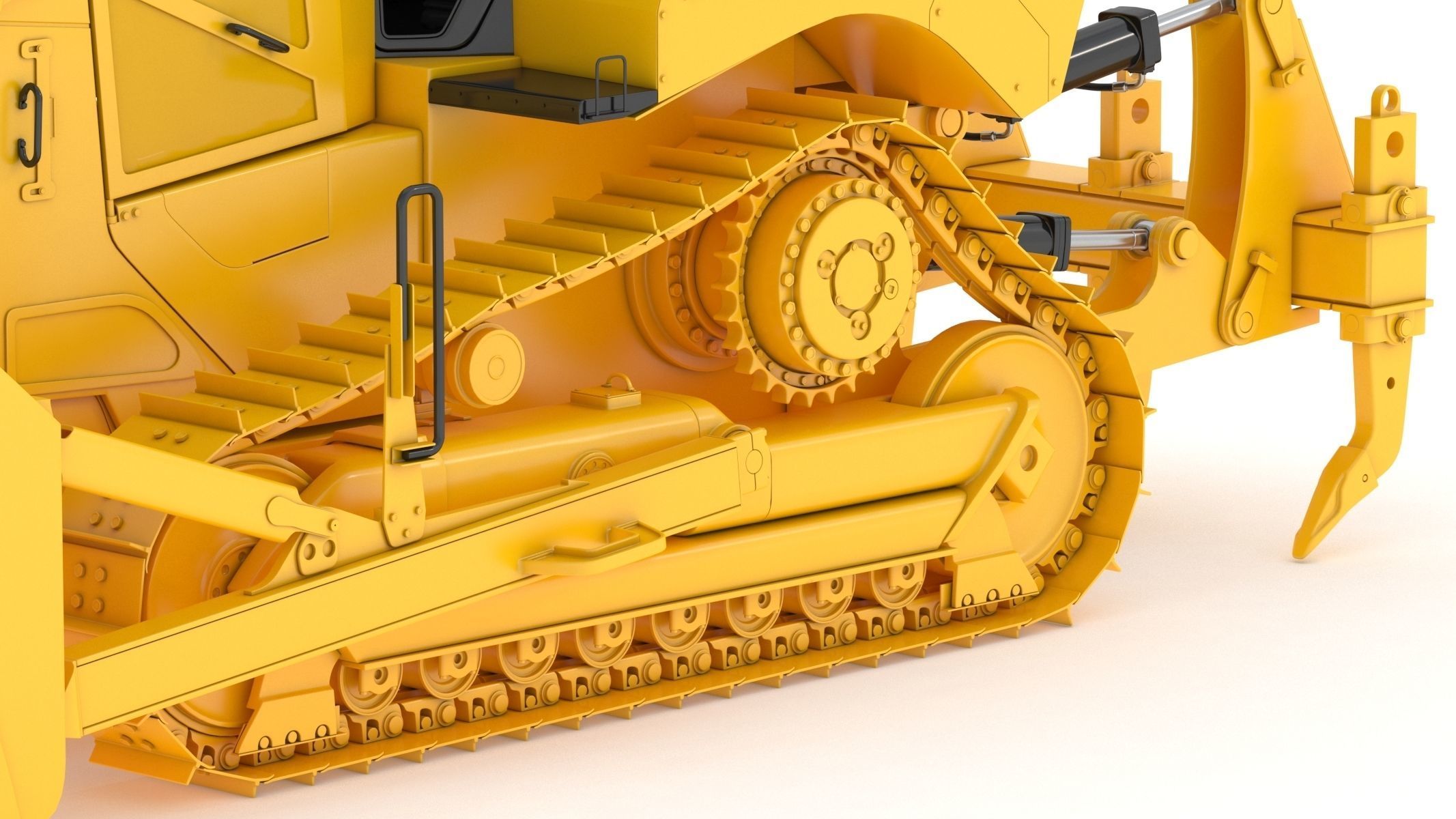 Bulldozer Generic 3D model_16