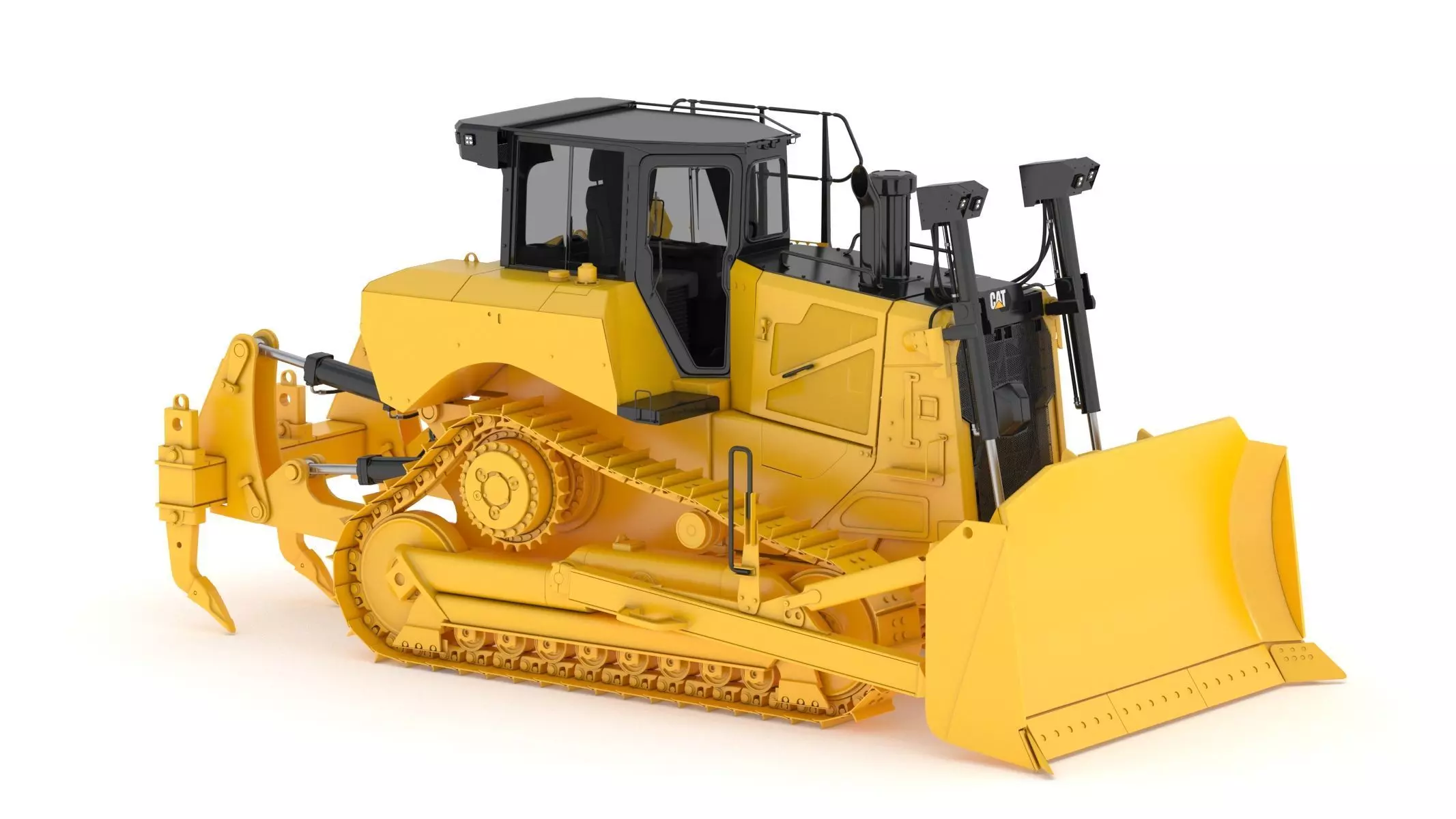 Bulldozer Generic 3D model_0
