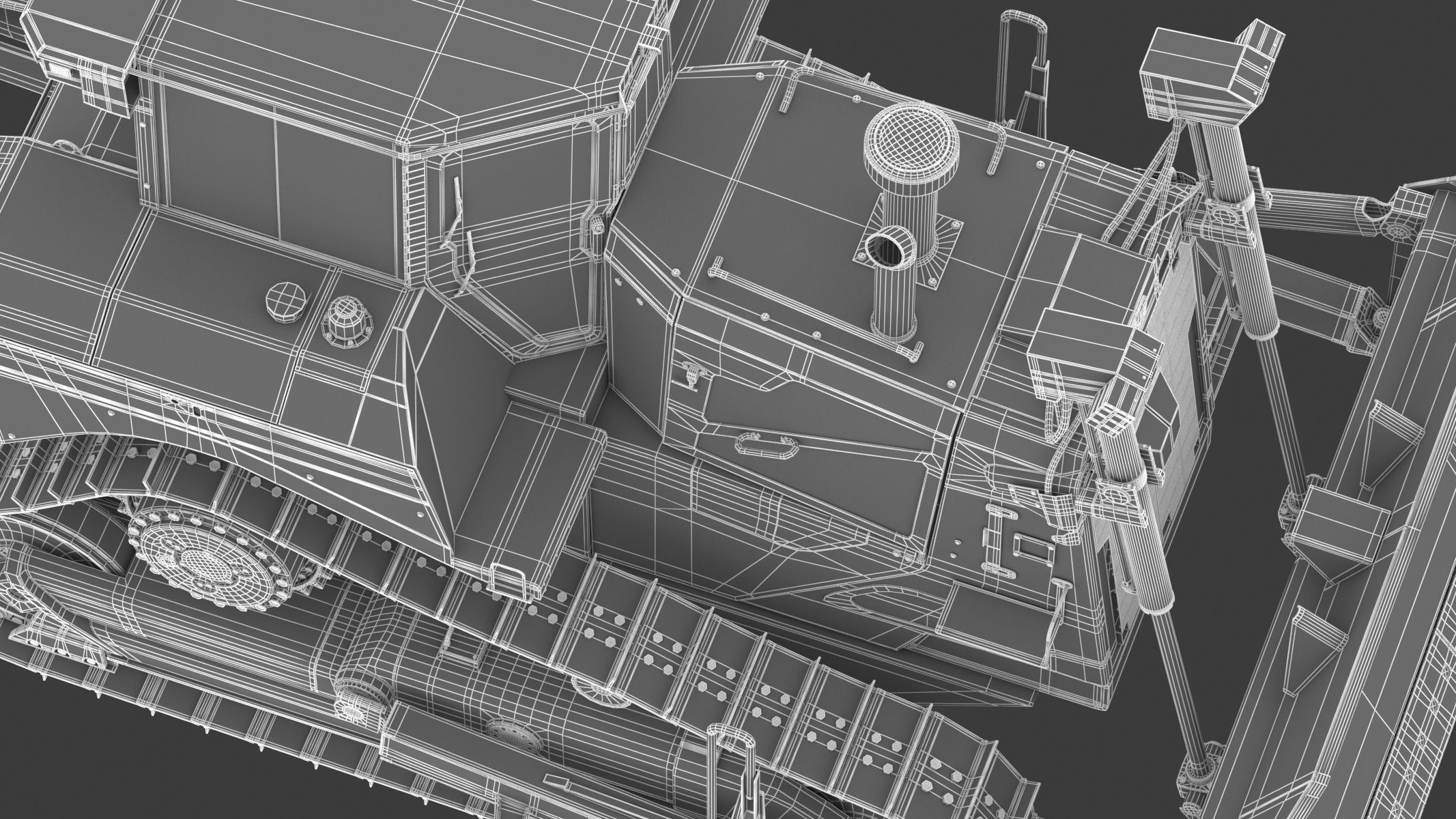 Bulldozer Generic 3D model_40