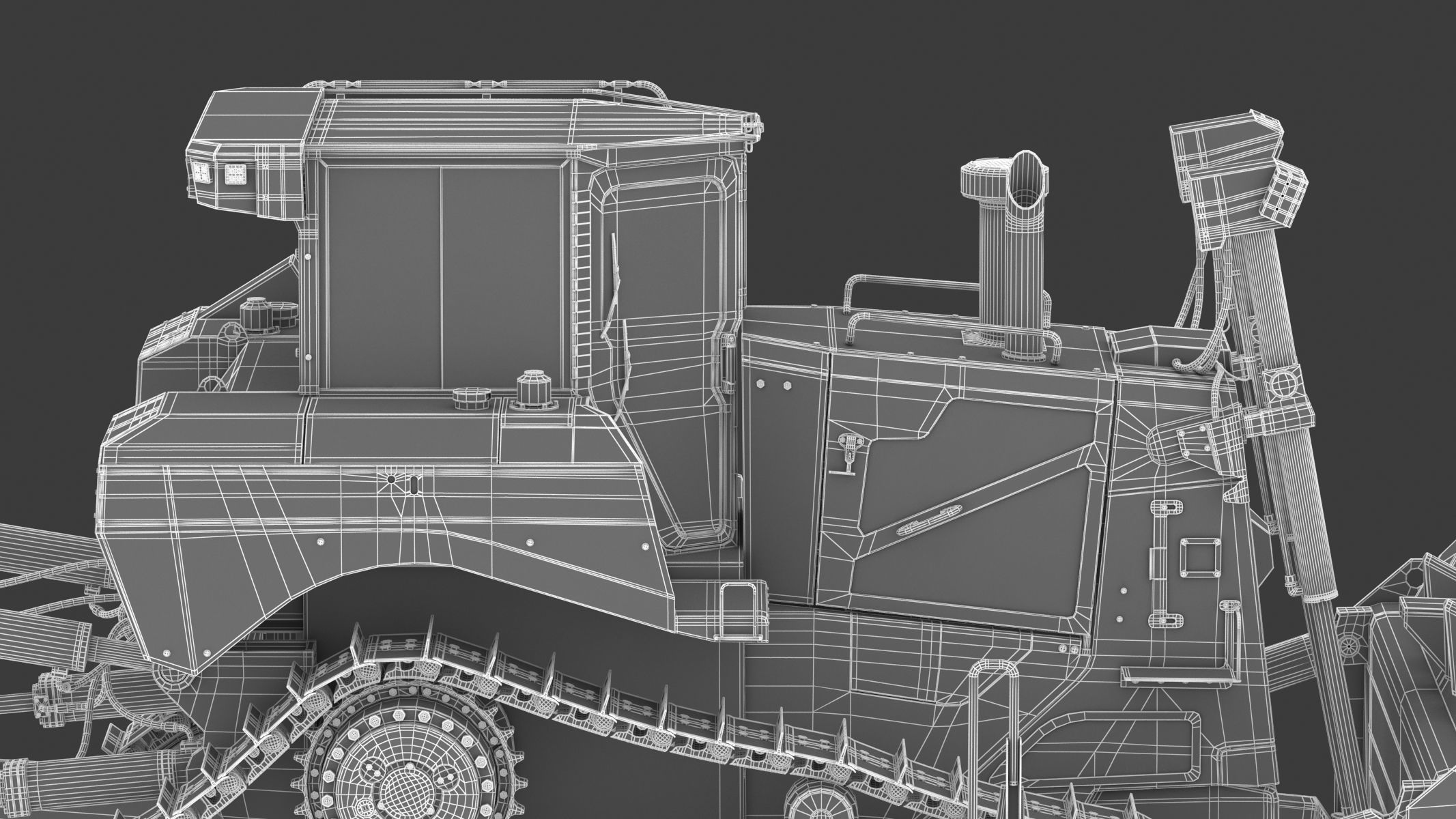 Bulldozer Generic 3D model_33