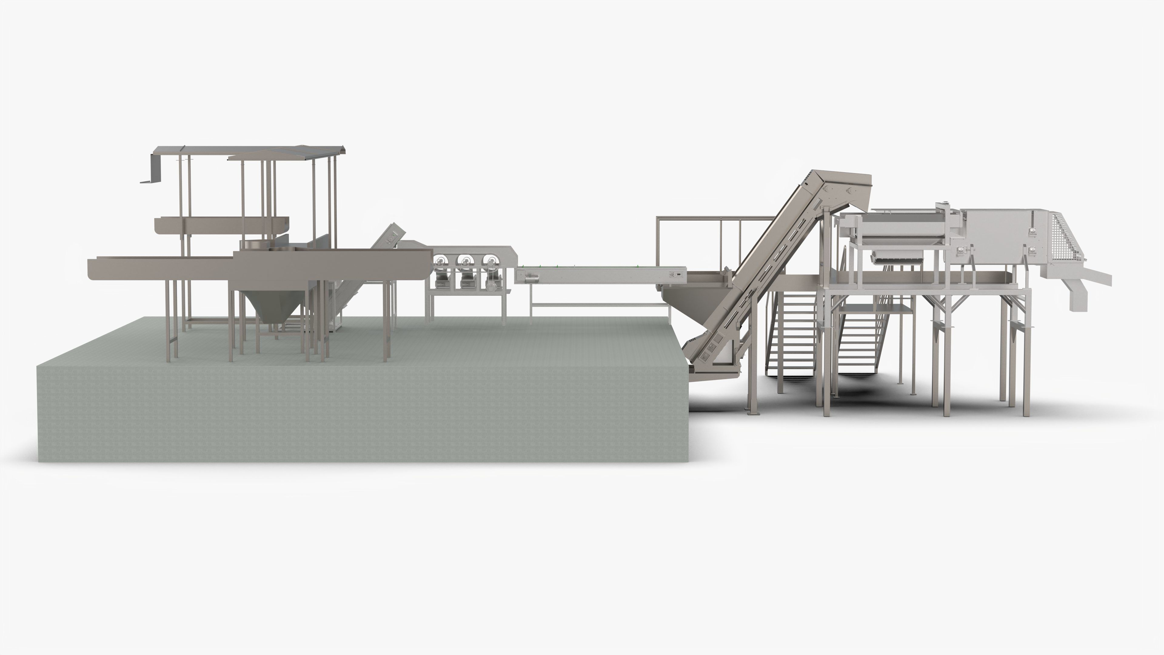 Garlic Sorting and Processing Equipment 3D model_5