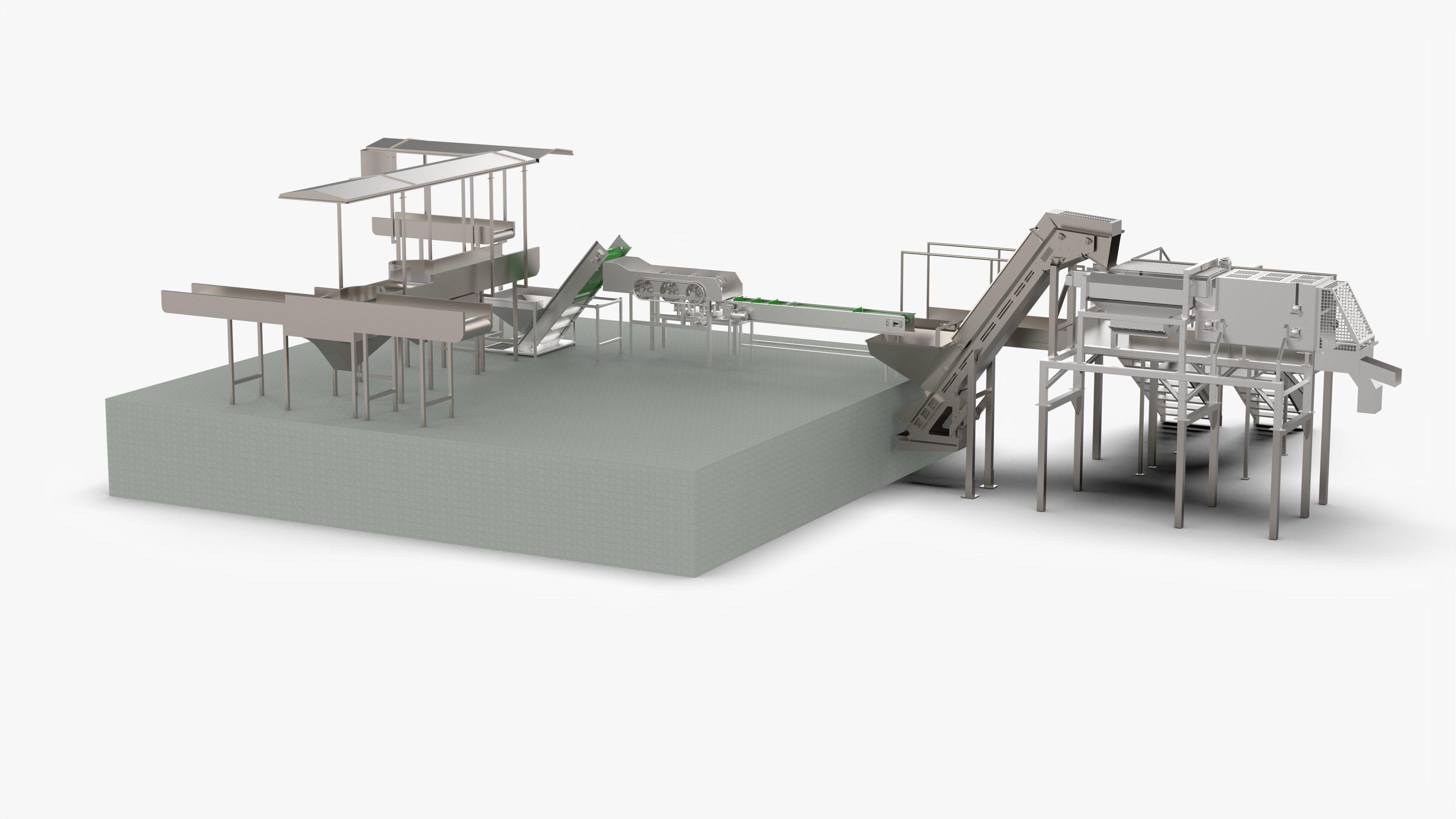 Garlic Sorting and Processing Equipment 3D model_3