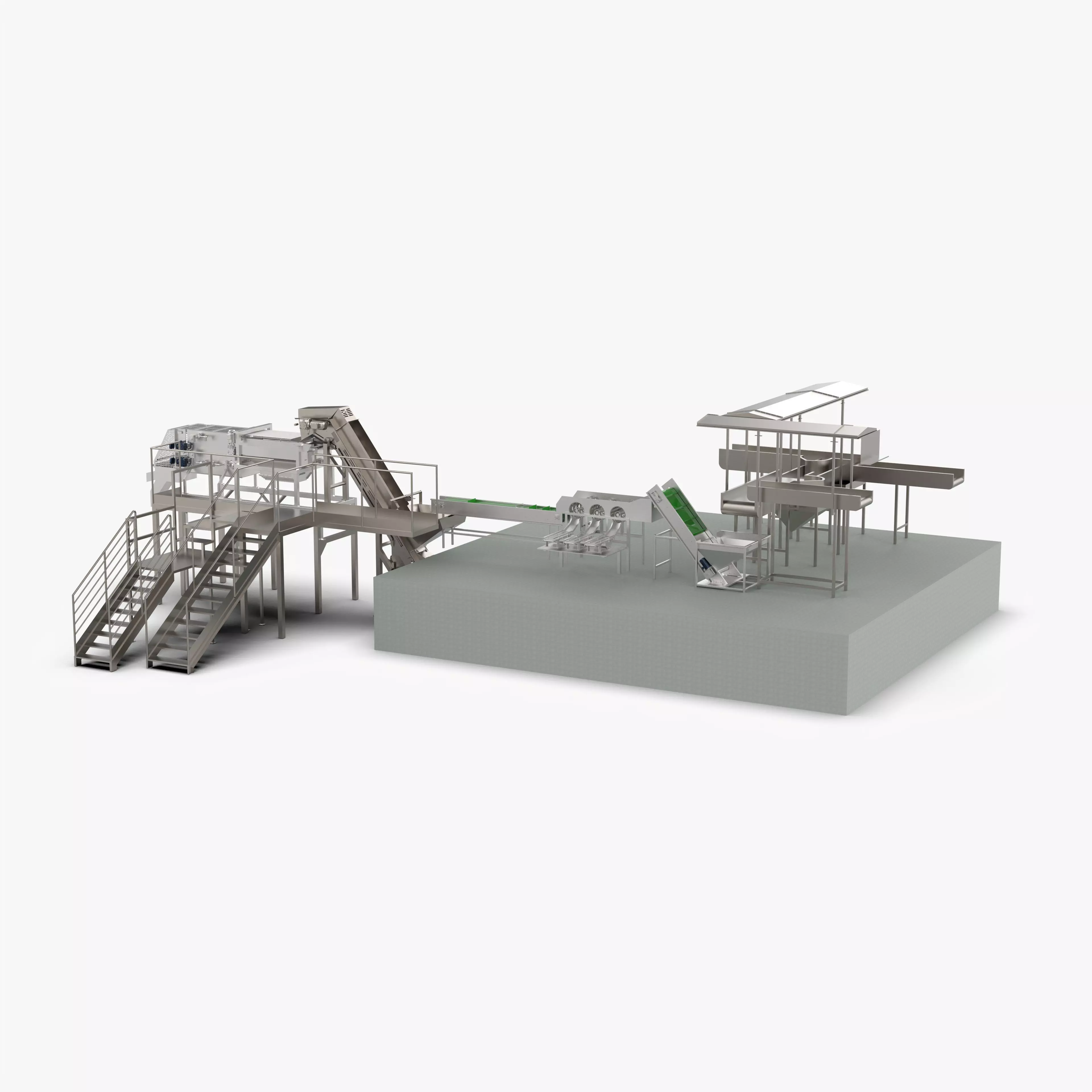 Garlic Sorting and Processing Equipment 3D model_0