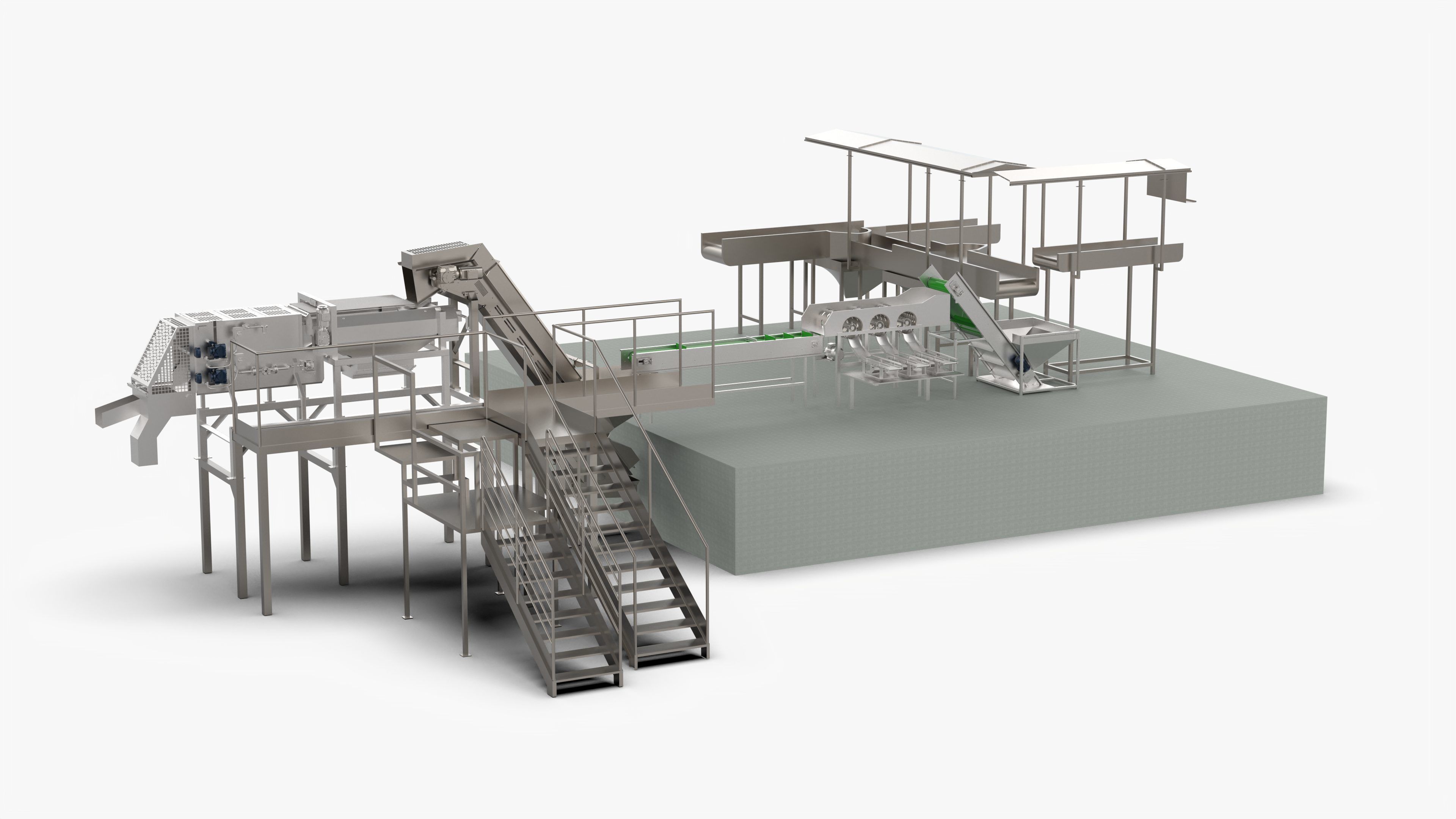 Garlic Sorting and Processing Equipment 3D model_2
