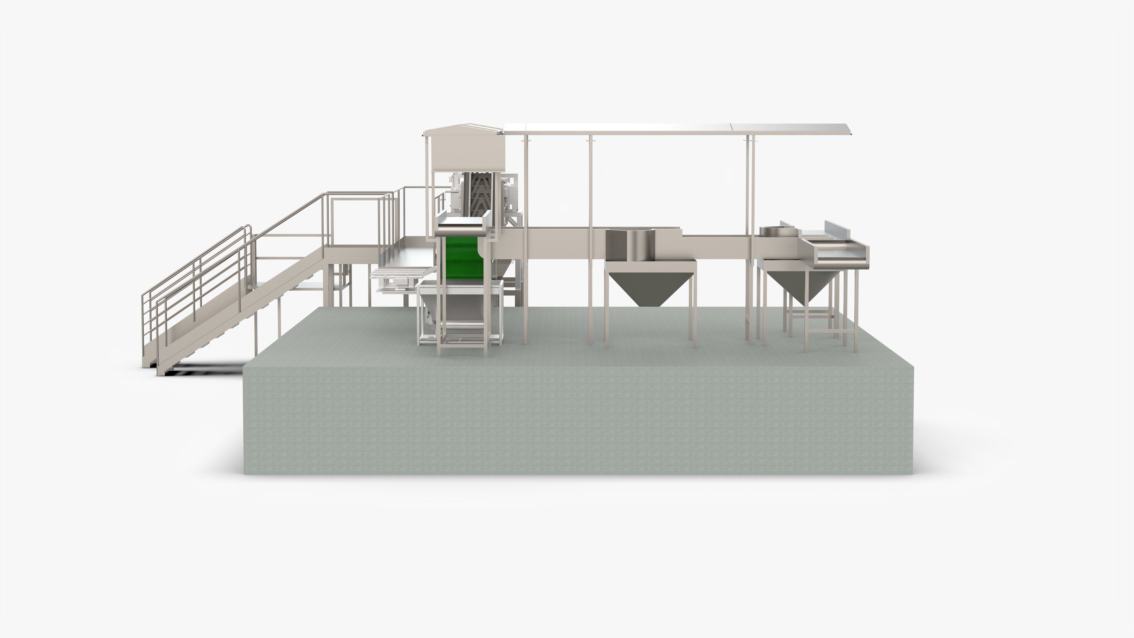 Garlic Sorting and Processing Equipment 3D model_6