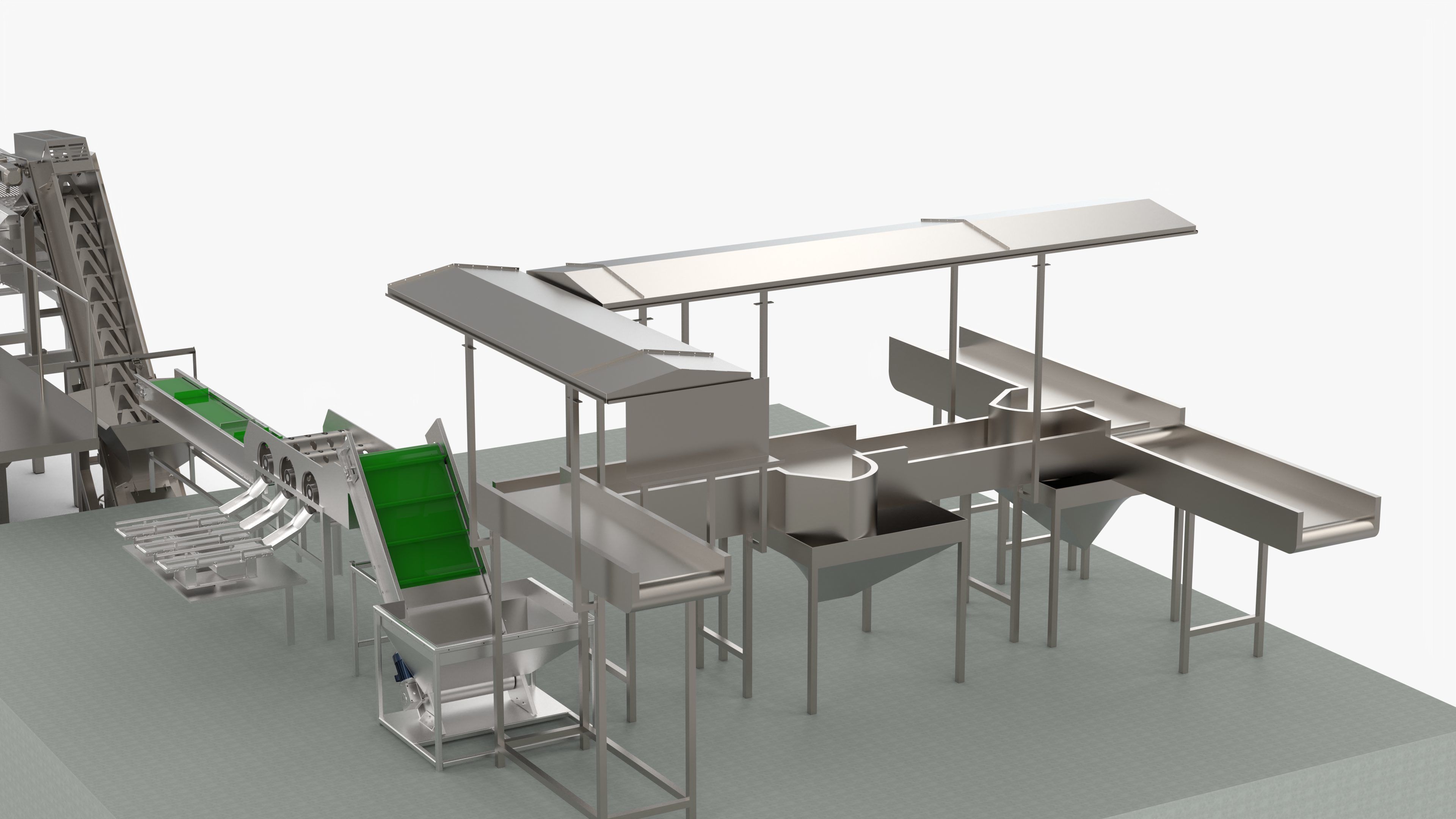 Garlic Sorting and Processing Equipment 3D model_10
