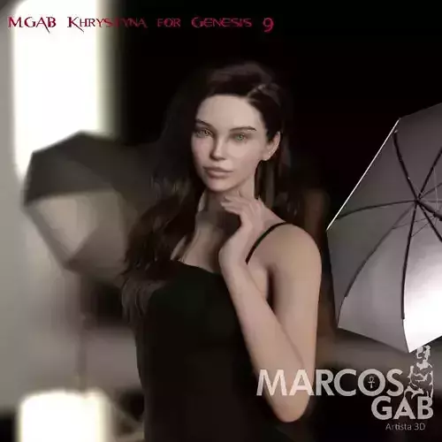 MGAB Khrystyna for Genesis 9 3D model MGAB Khrystyna for Genesis 9 3D model