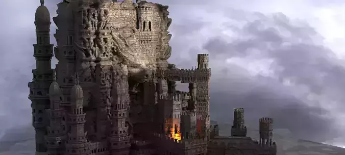 Ocean port City temple 1 Kit bash